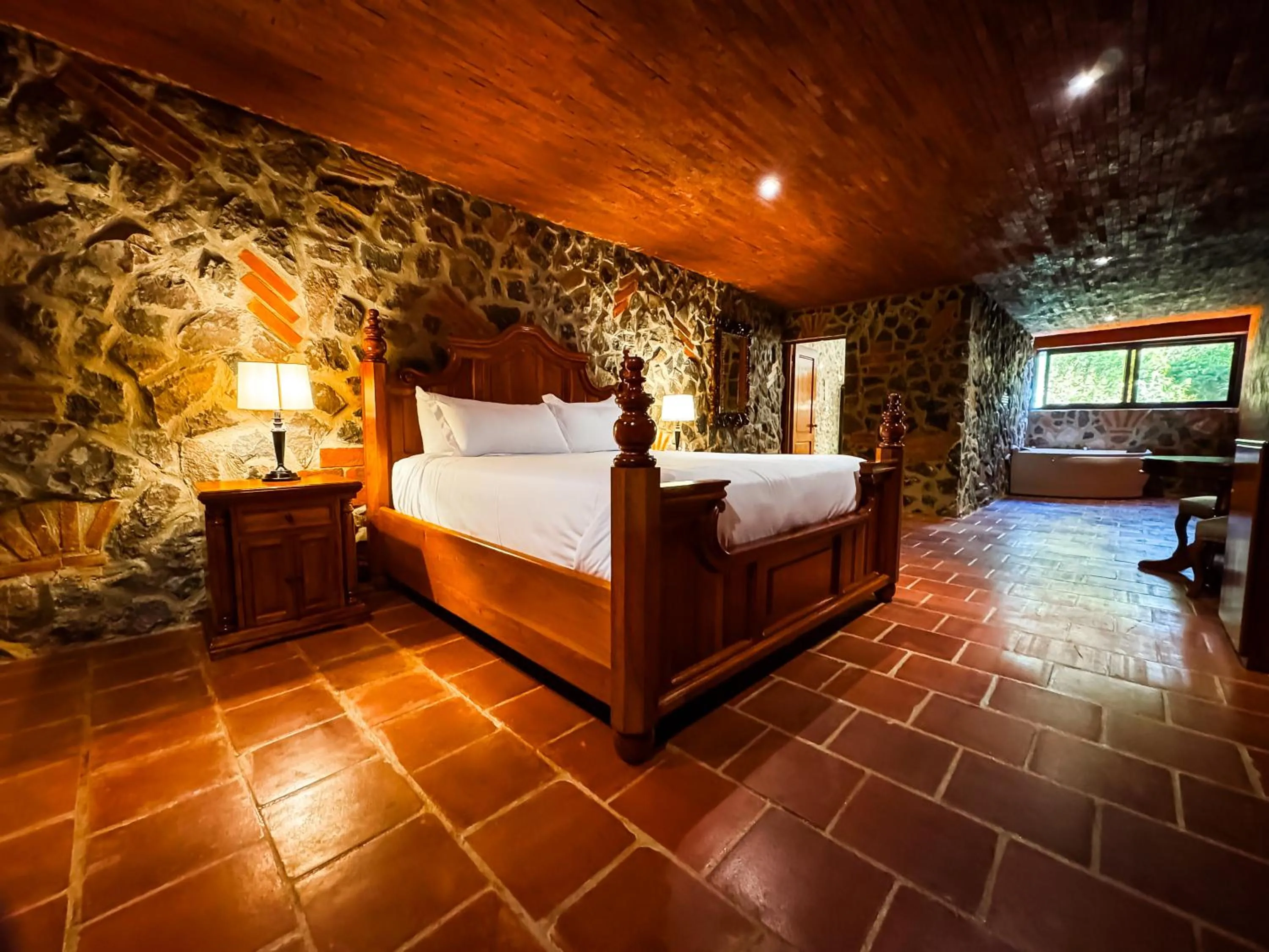 Bed in Le Suisse Spa