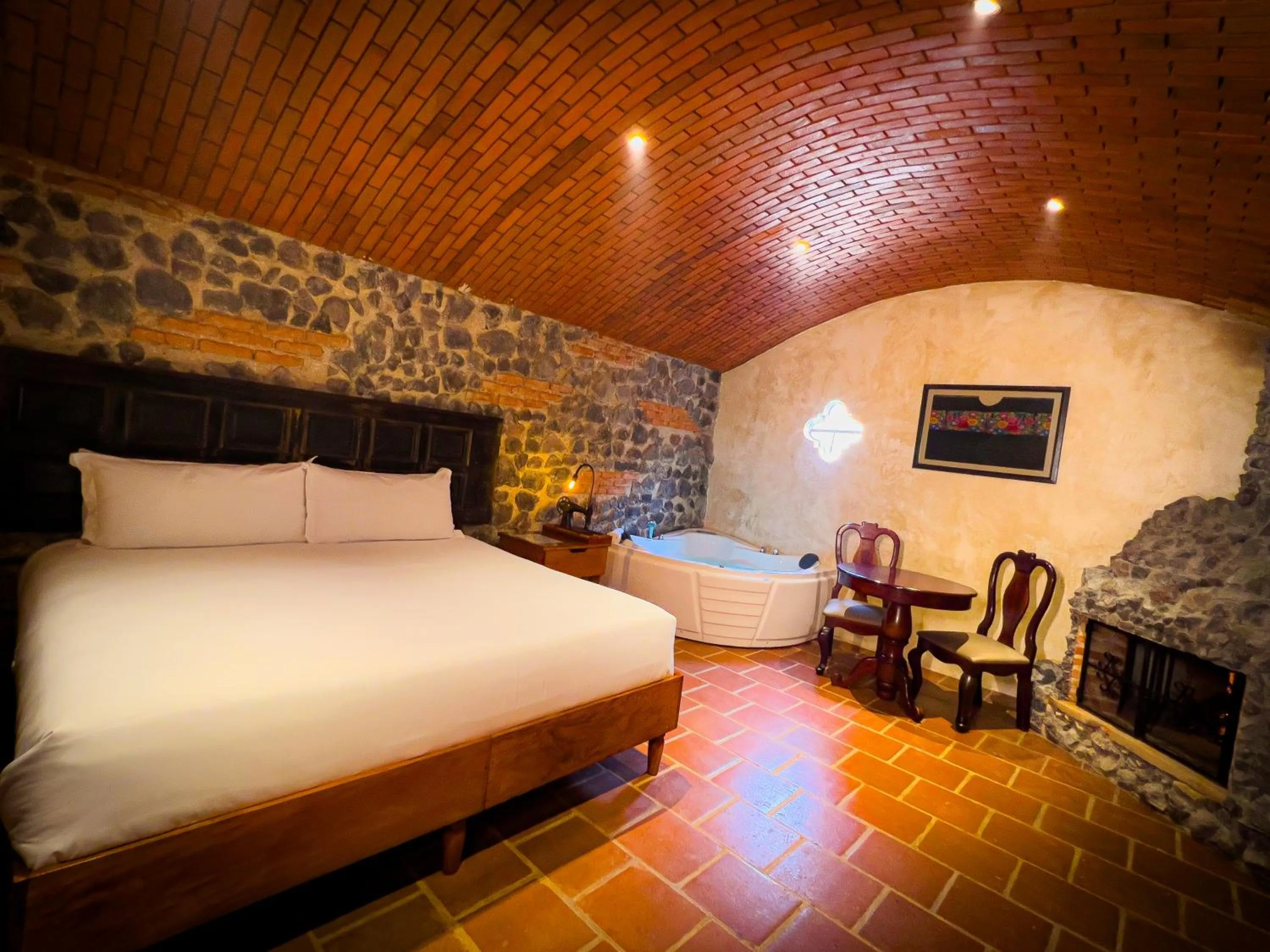 Bed in Le Suisse Spa