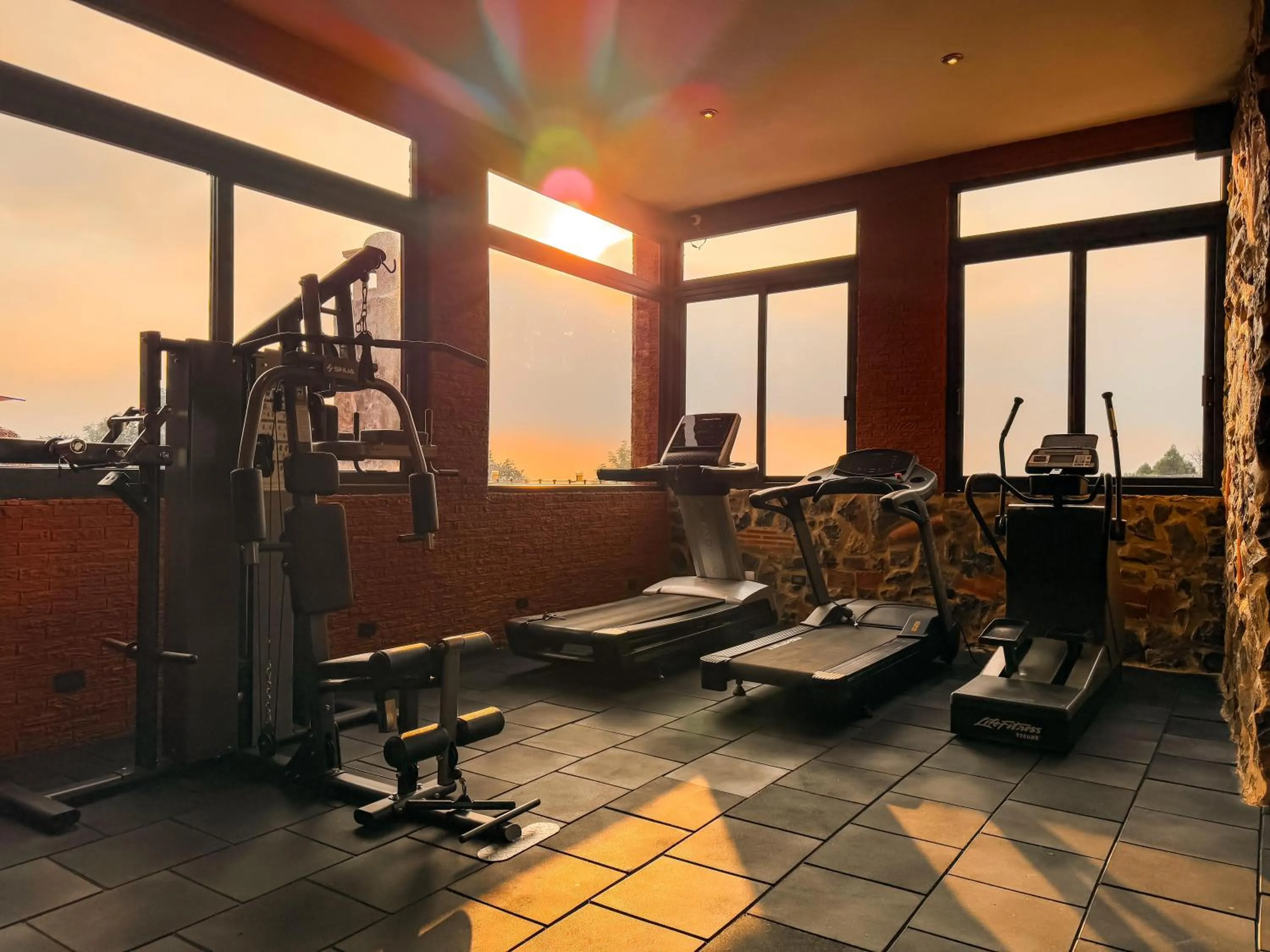 Fitness centre/facilities in Le Suisse Spa