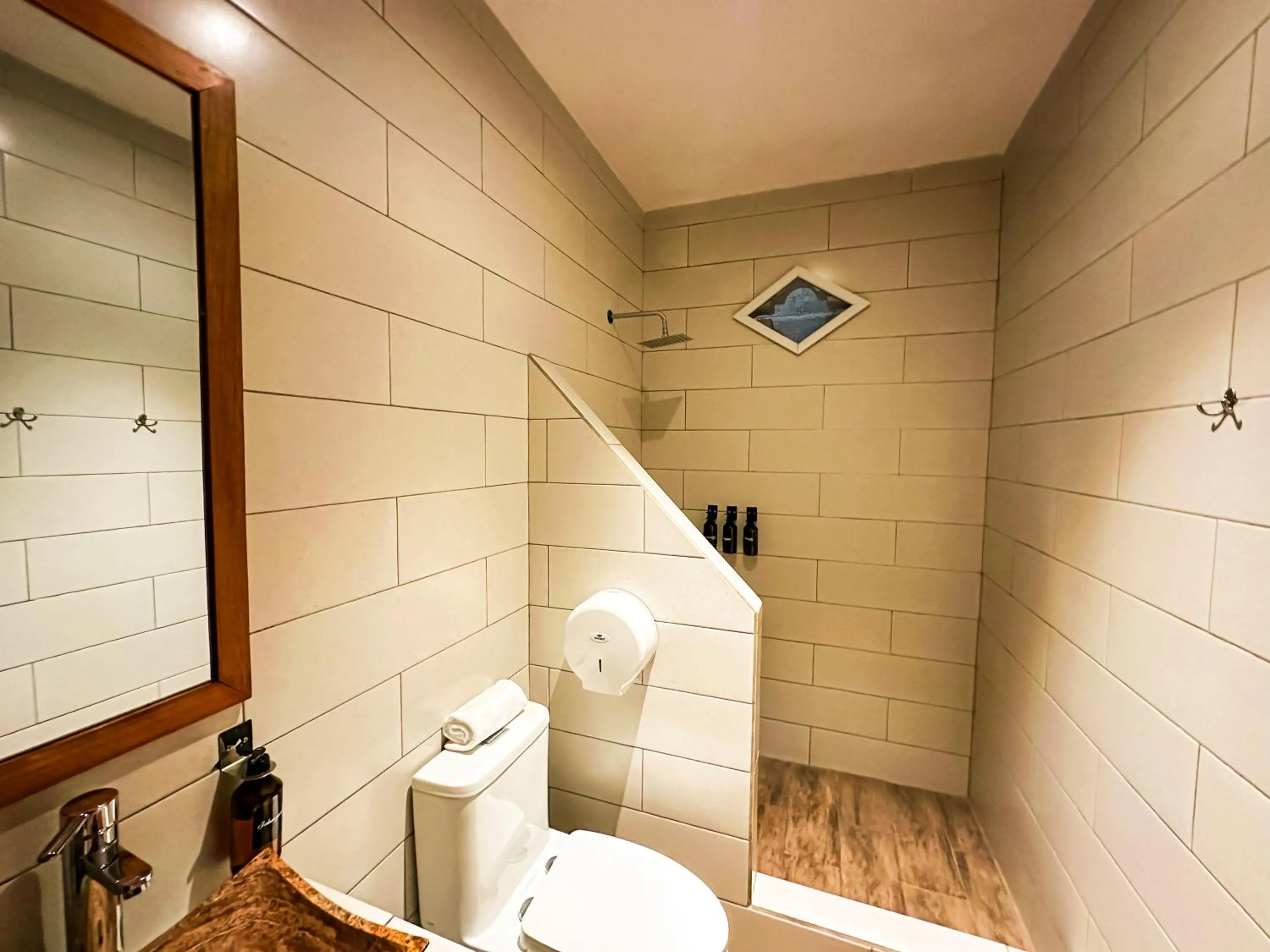 Shower in Le Suisse Spa