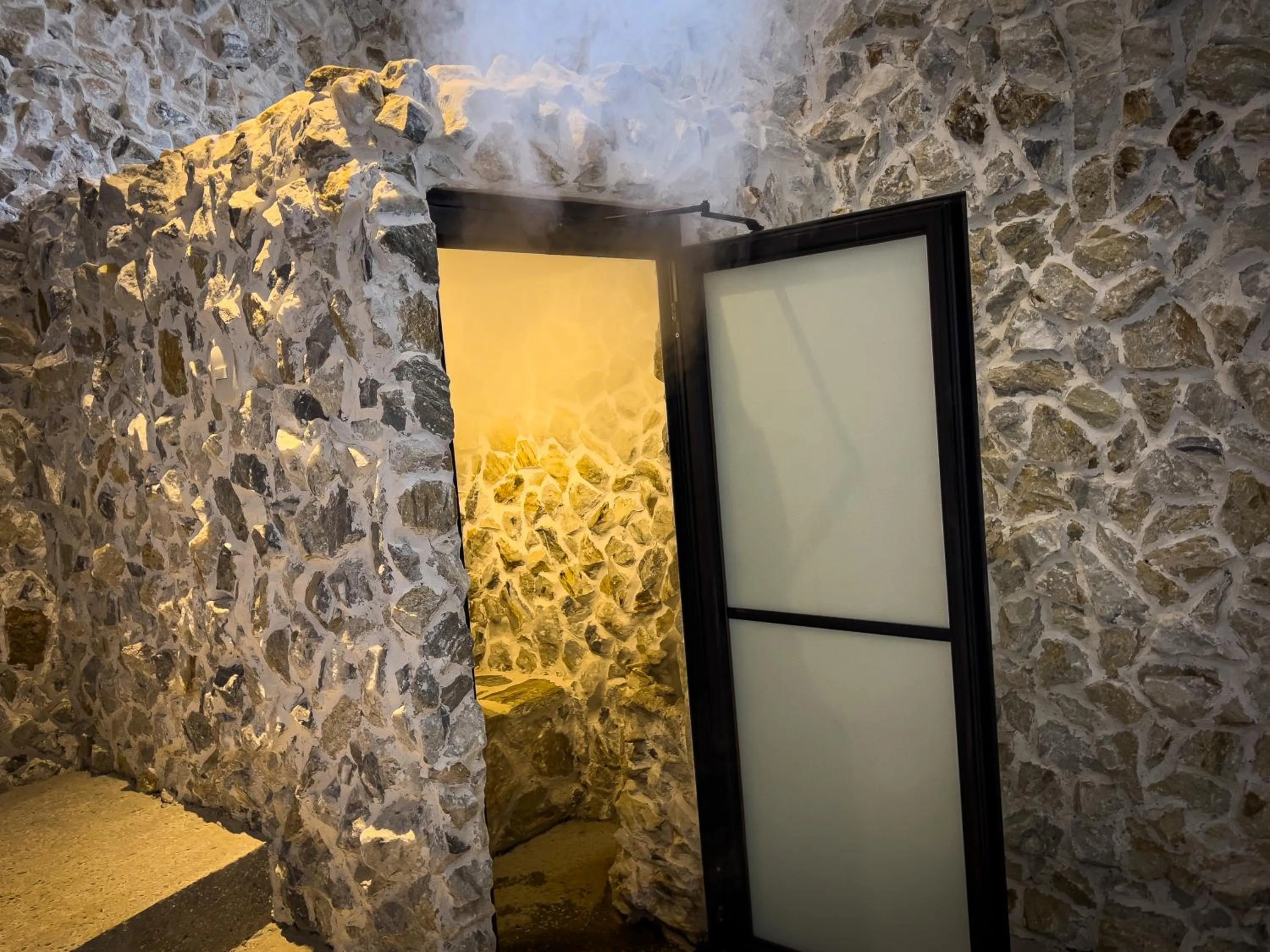 Sauna in Le Suisse Spa