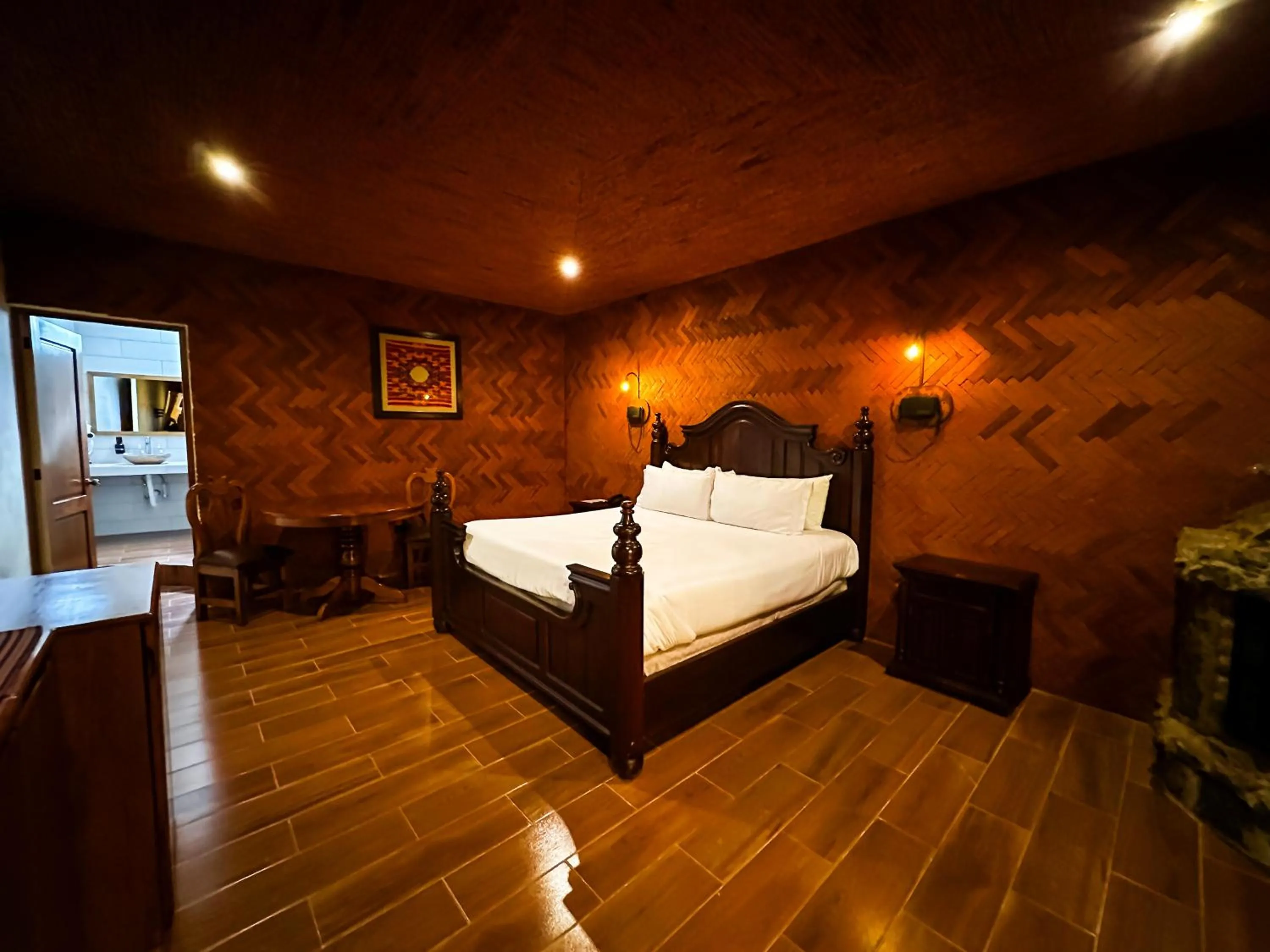 Bed in Le Suisse Spa