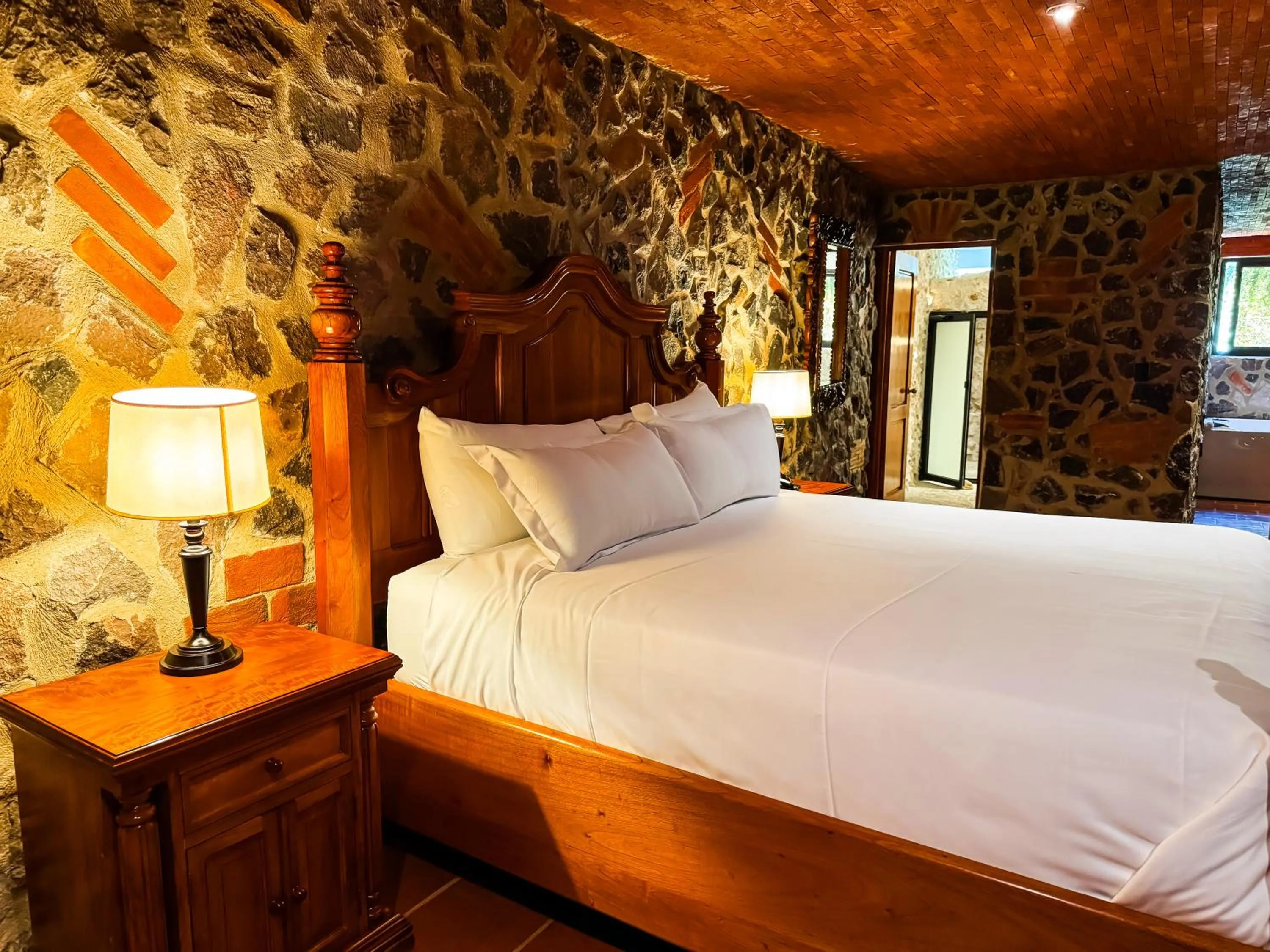 Bed in Le Suisse Spa
