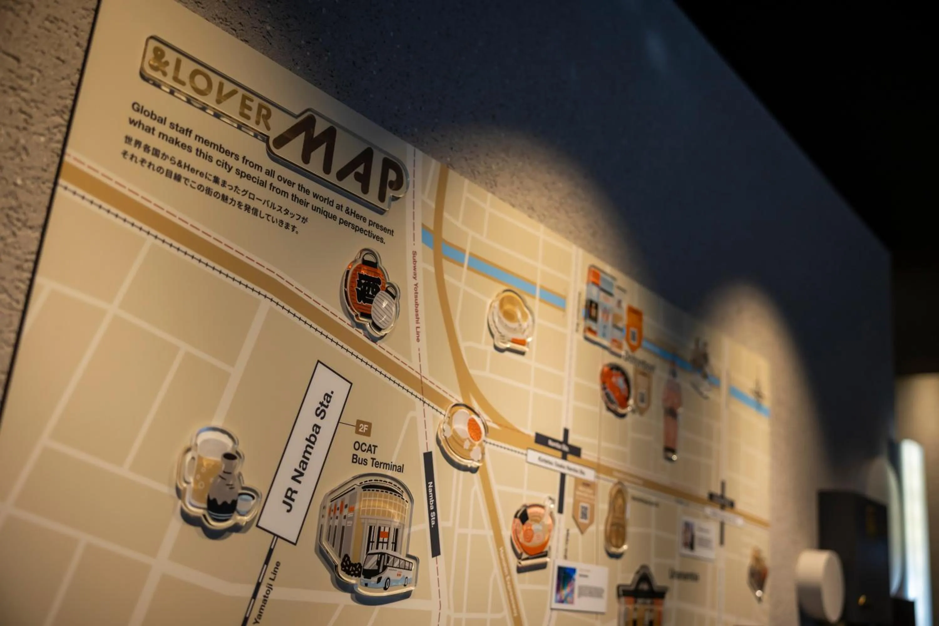 Nearby landmark in &Here OSAKA NAMBA