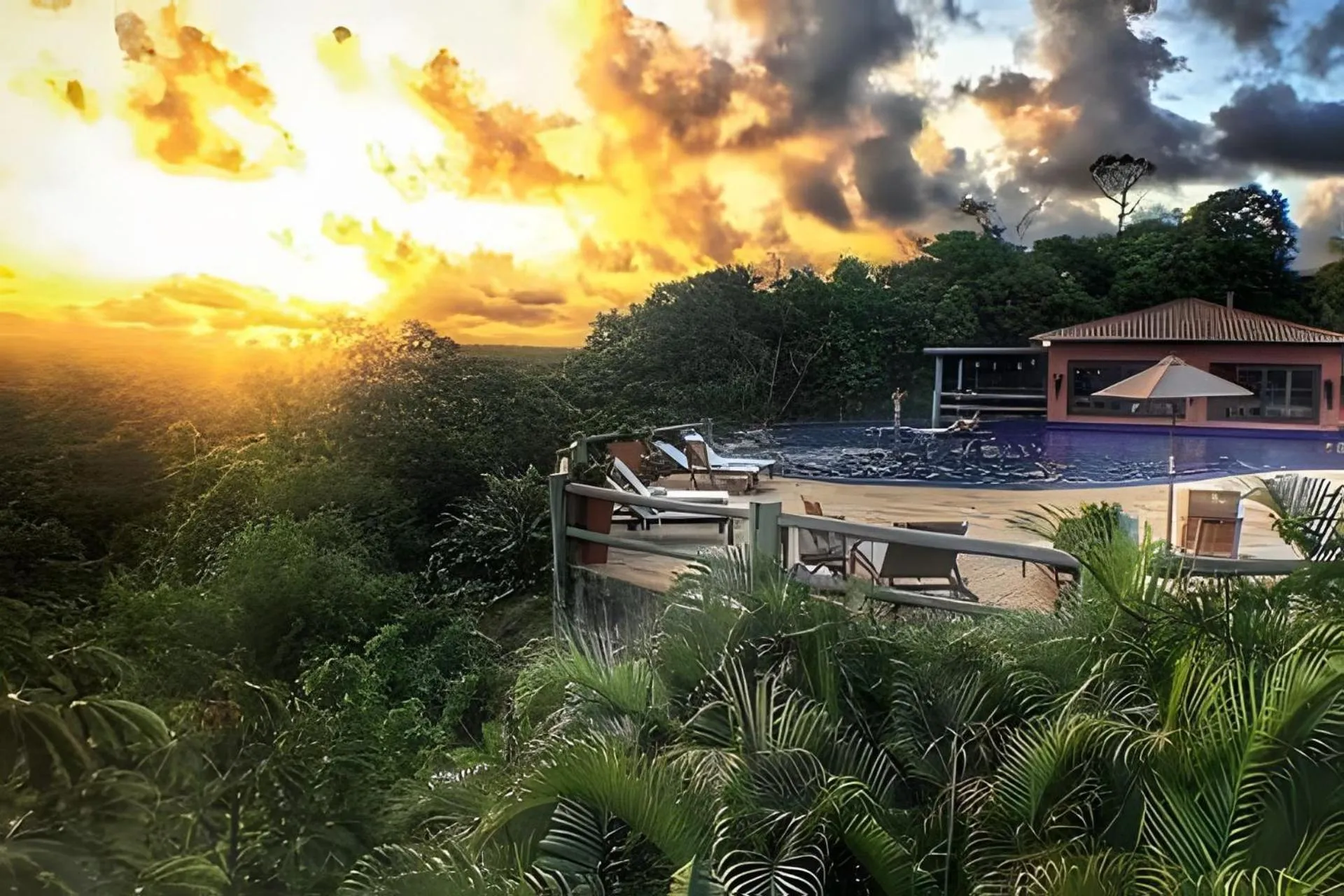 Garden view in Villas do Pratagy