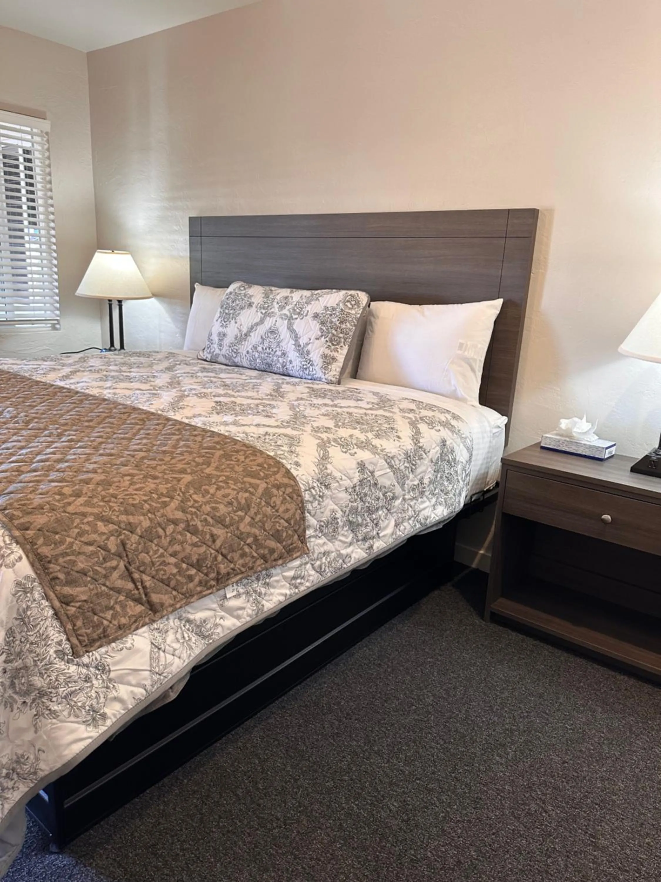 Photo of the whole room, Bed in Lee Vining Motel
