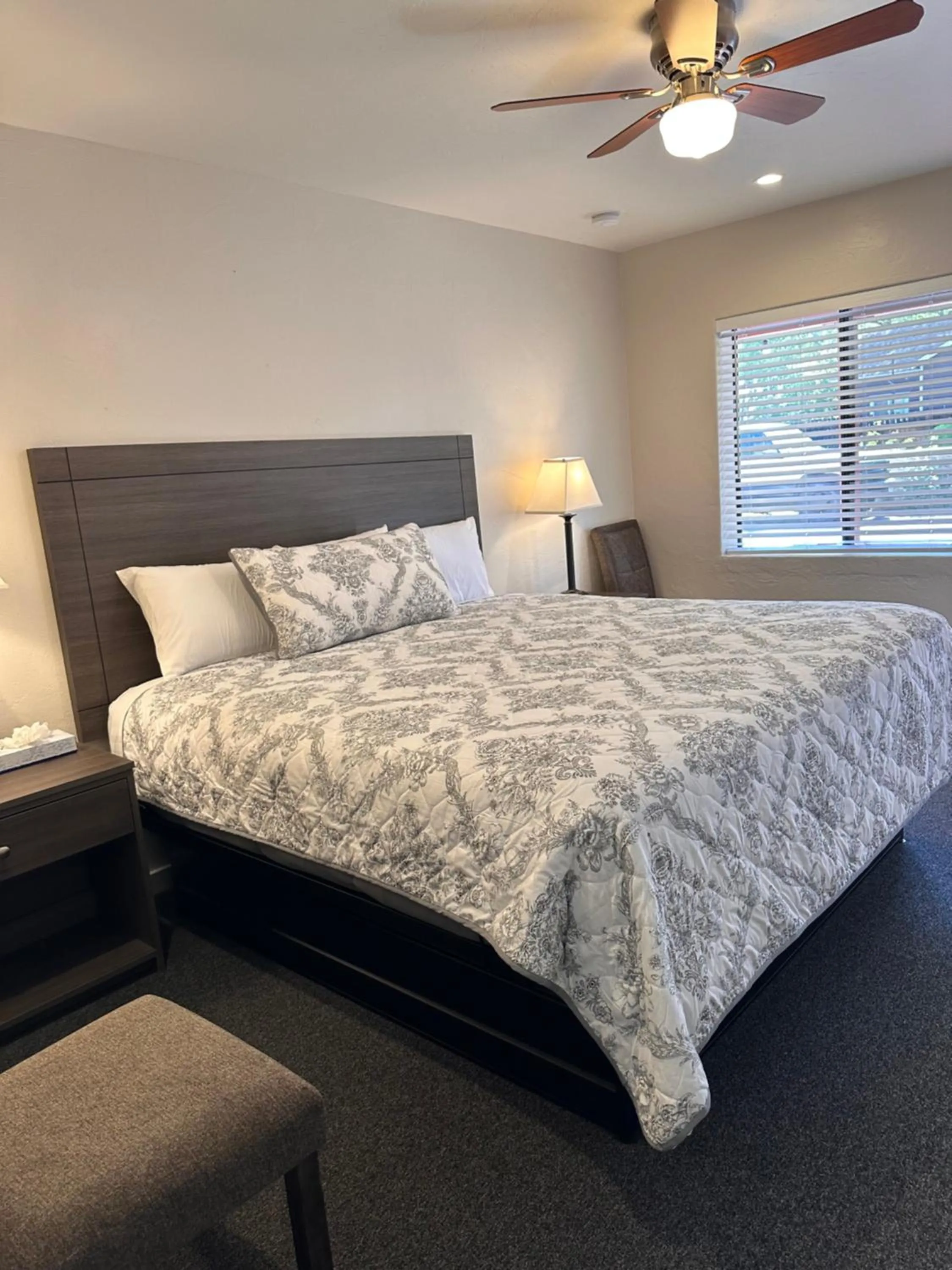 Photo of the whole room, Bed in Lee Vining Motel