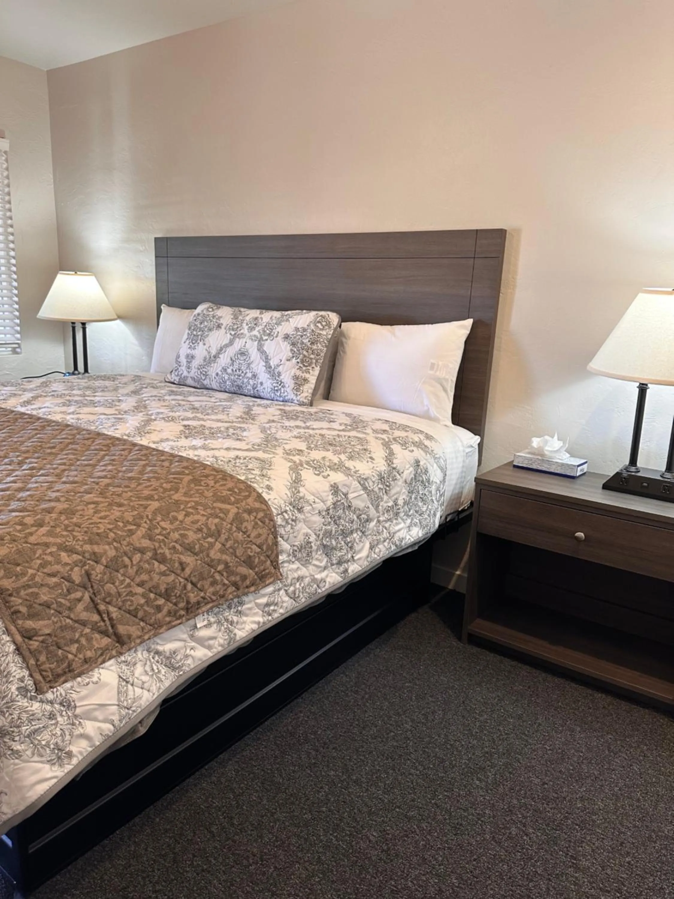 Photo of the whole room, Bed in Lee Vining Motel