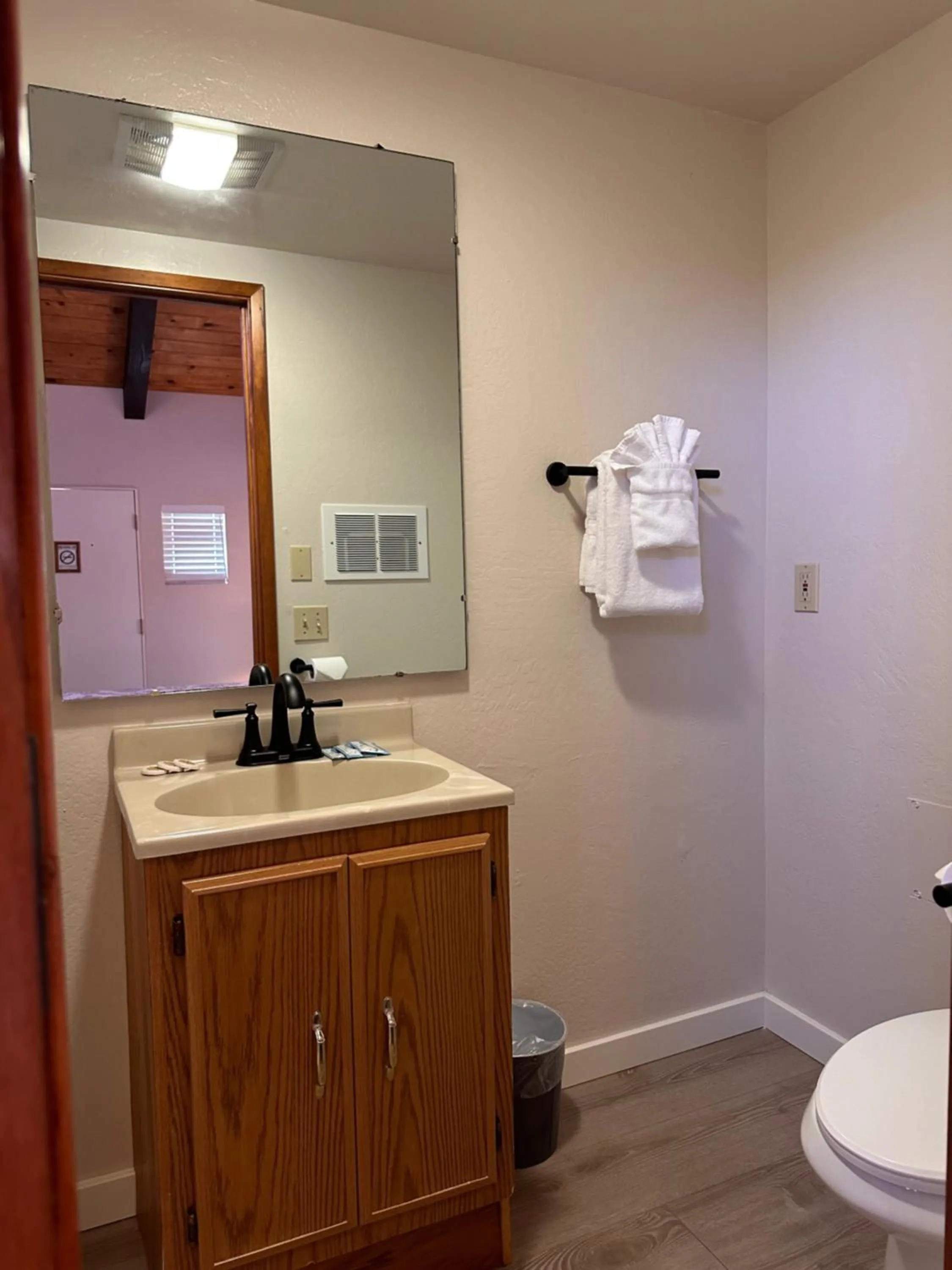 Bathroom in Lee Vining Motel