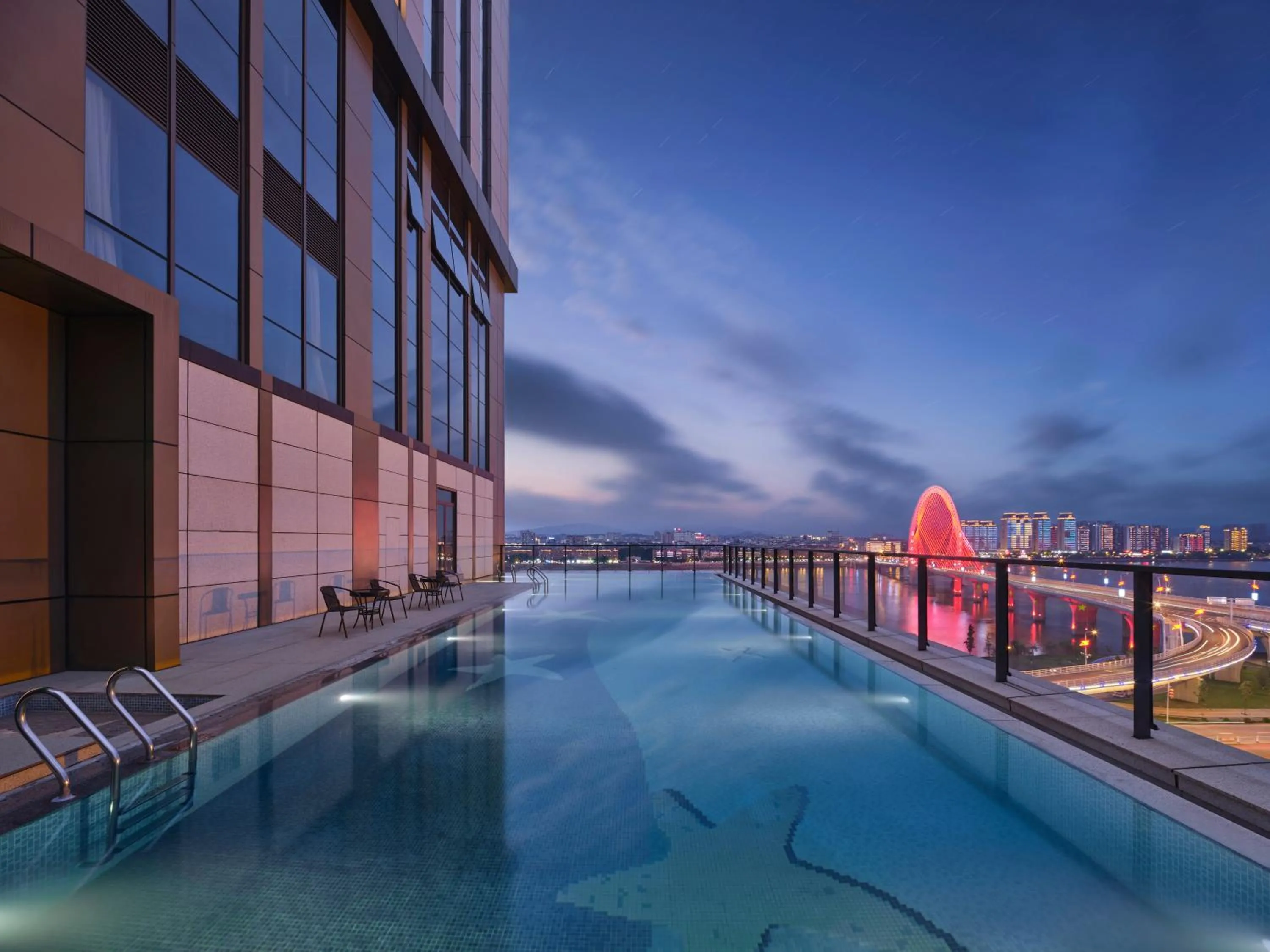 Pool view in Wanda Realm Yudu Ganzhou