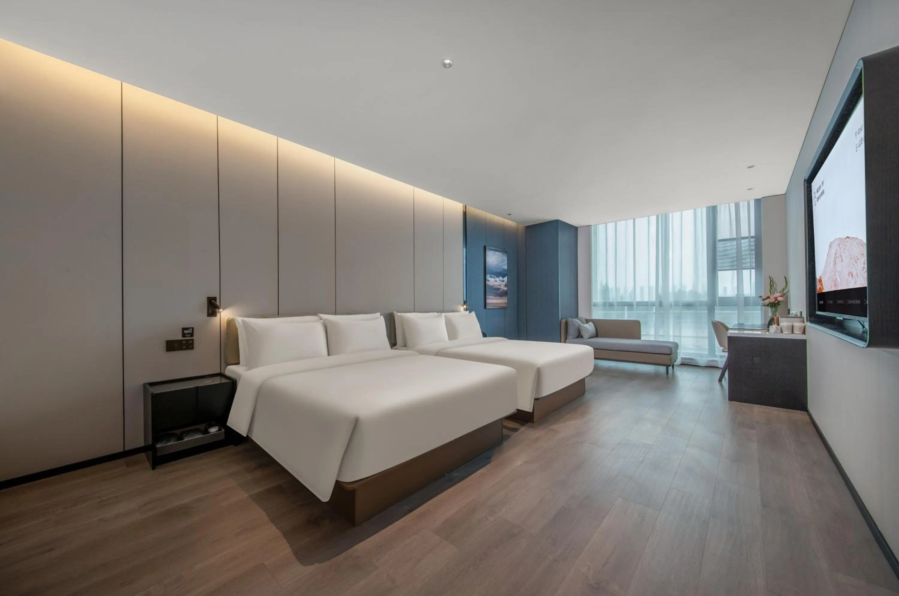 Bedroom, Bed in Atour Hotel Changshu Yunshang Town Mocheng Avenue