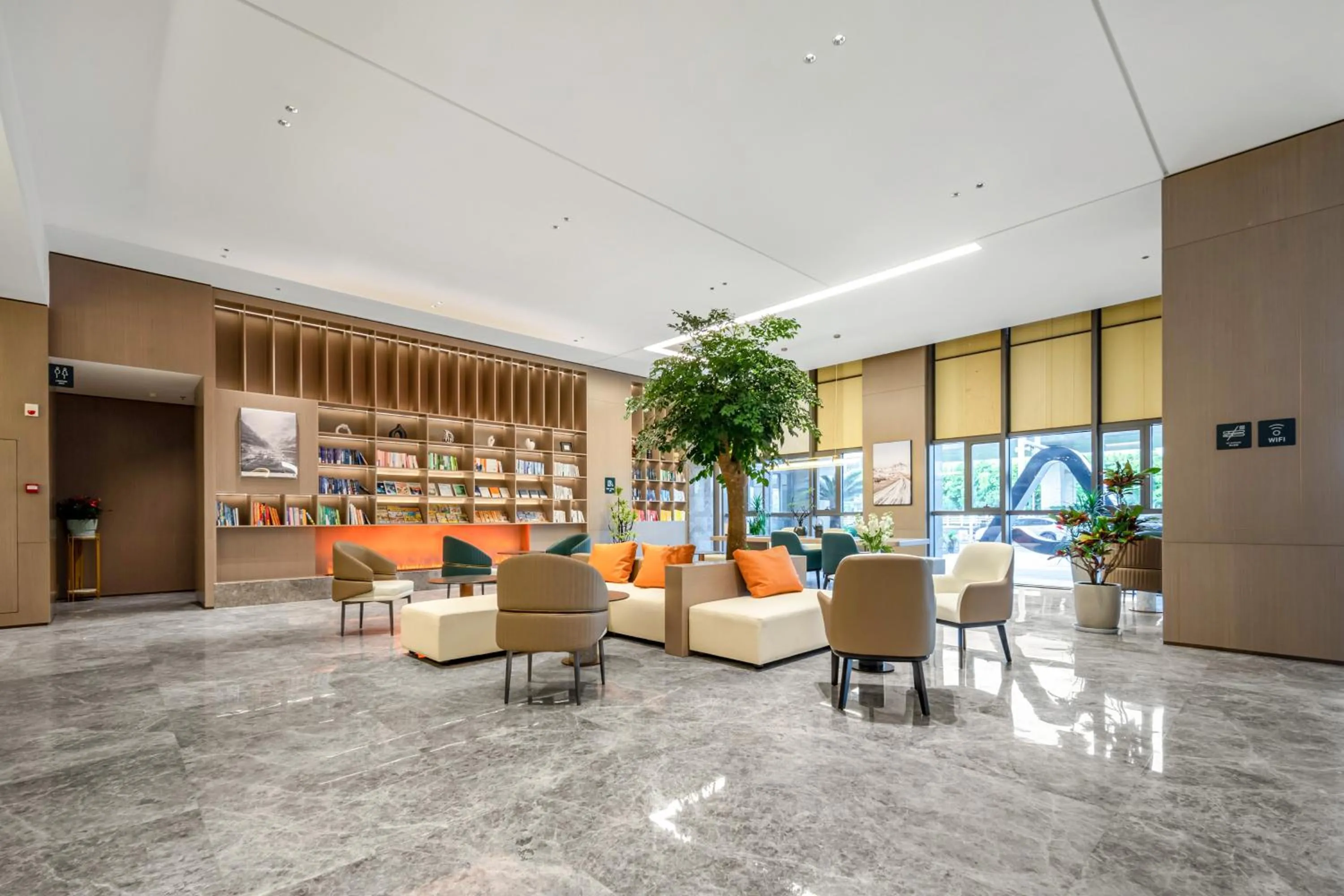 Seating area in Atour Hotel Changshu Yunshang Town Mocheng Avenue