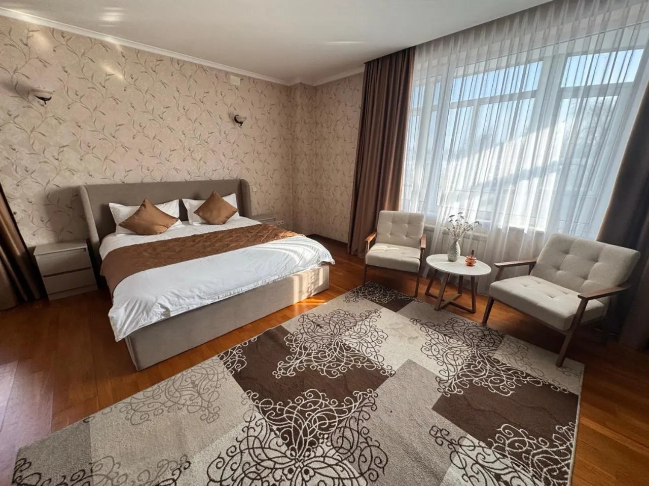 Seating area, Bed in Apart Hotel 5