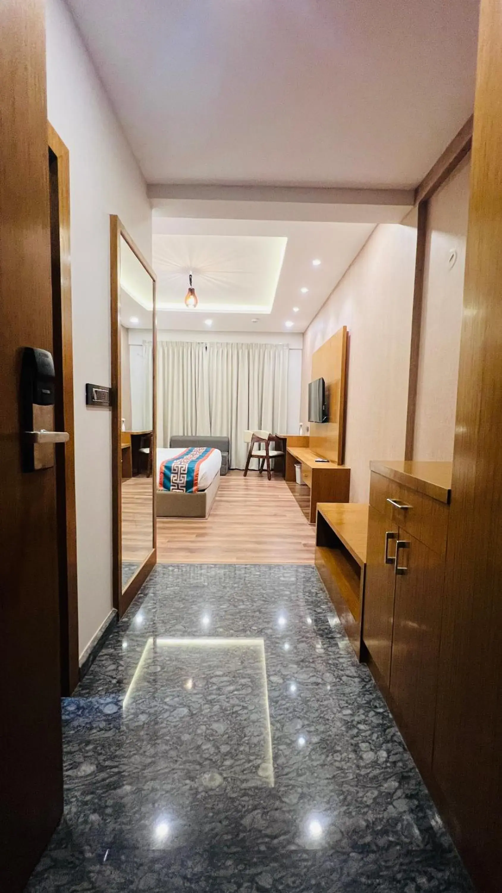 Bed in Hotel Aashraya Bed in Hotel Aashraya