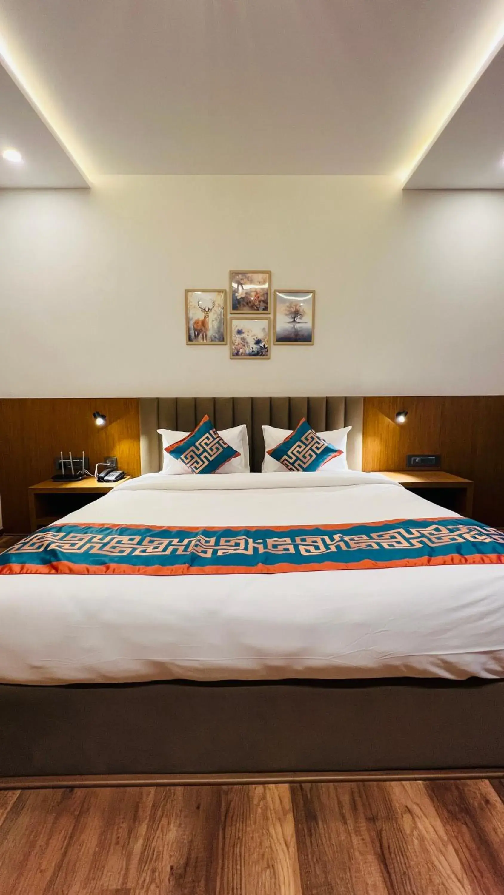 Bed in Hotel Aashraya Bed in Hotel Aashraya