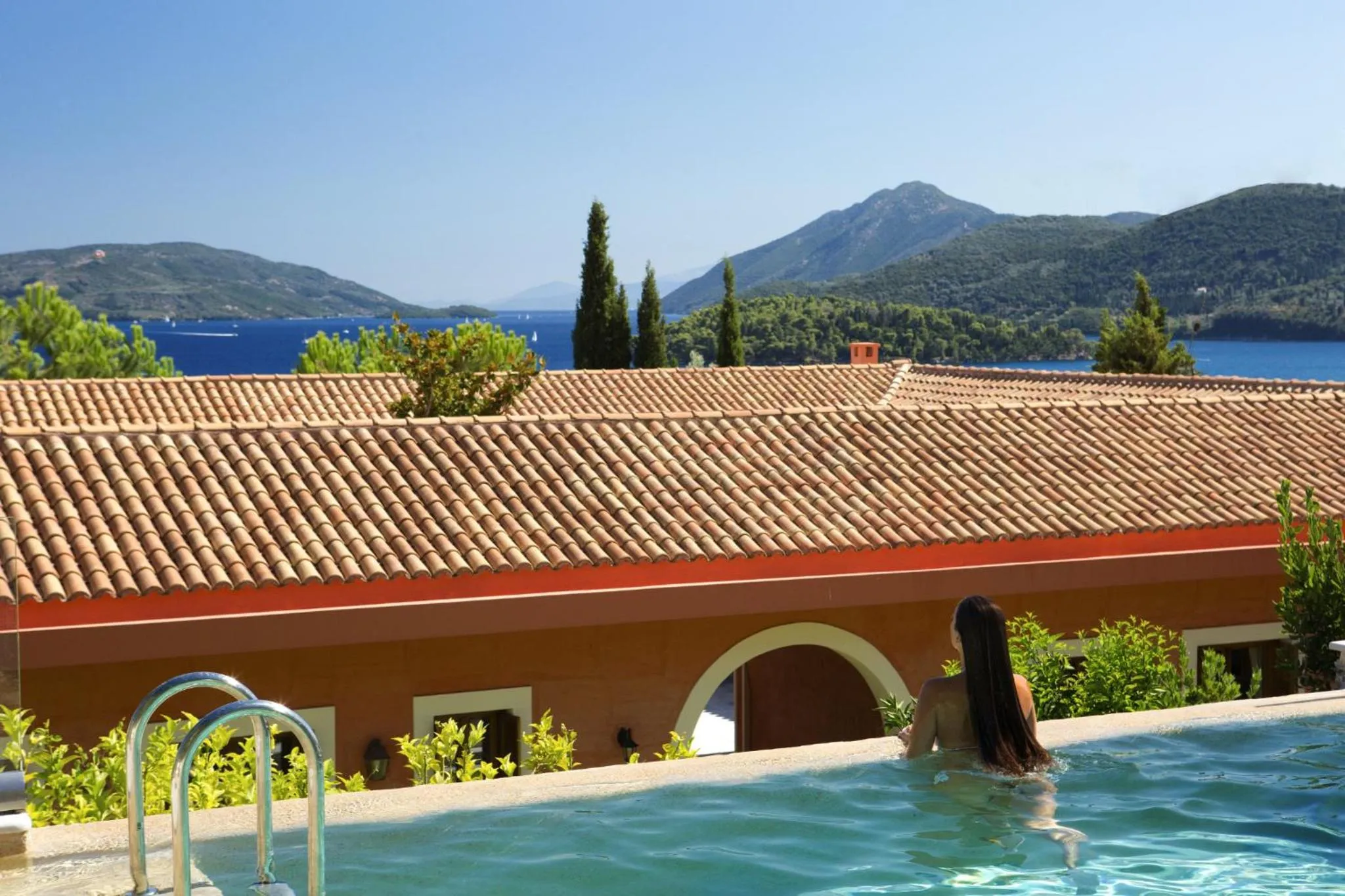 Day in Villa Veneziano Lefkada