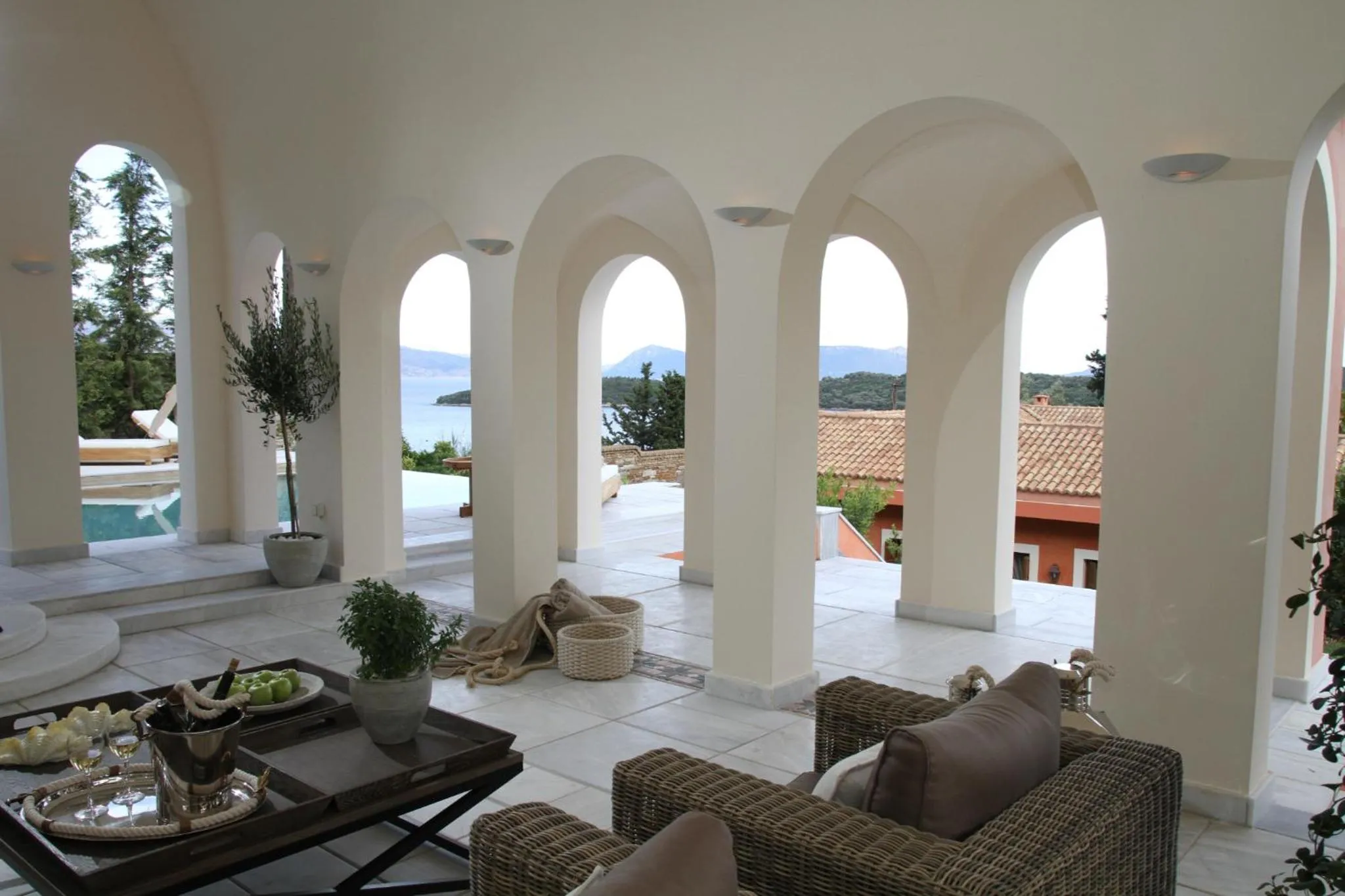 Patio in Villa Veneziano Lefkada
