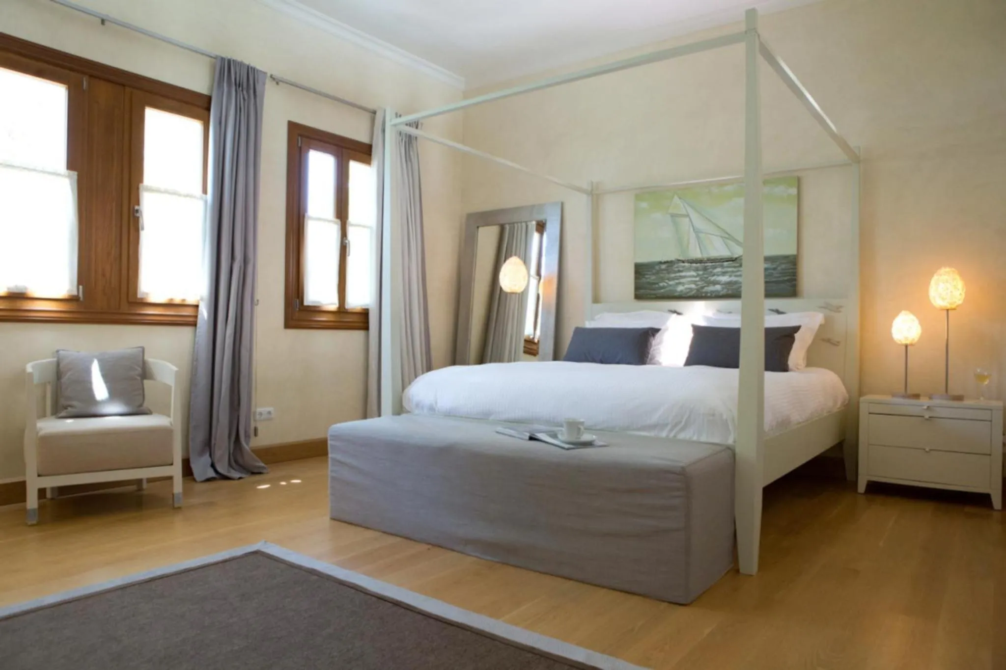 Bed in Villa Veneziano Lefkada