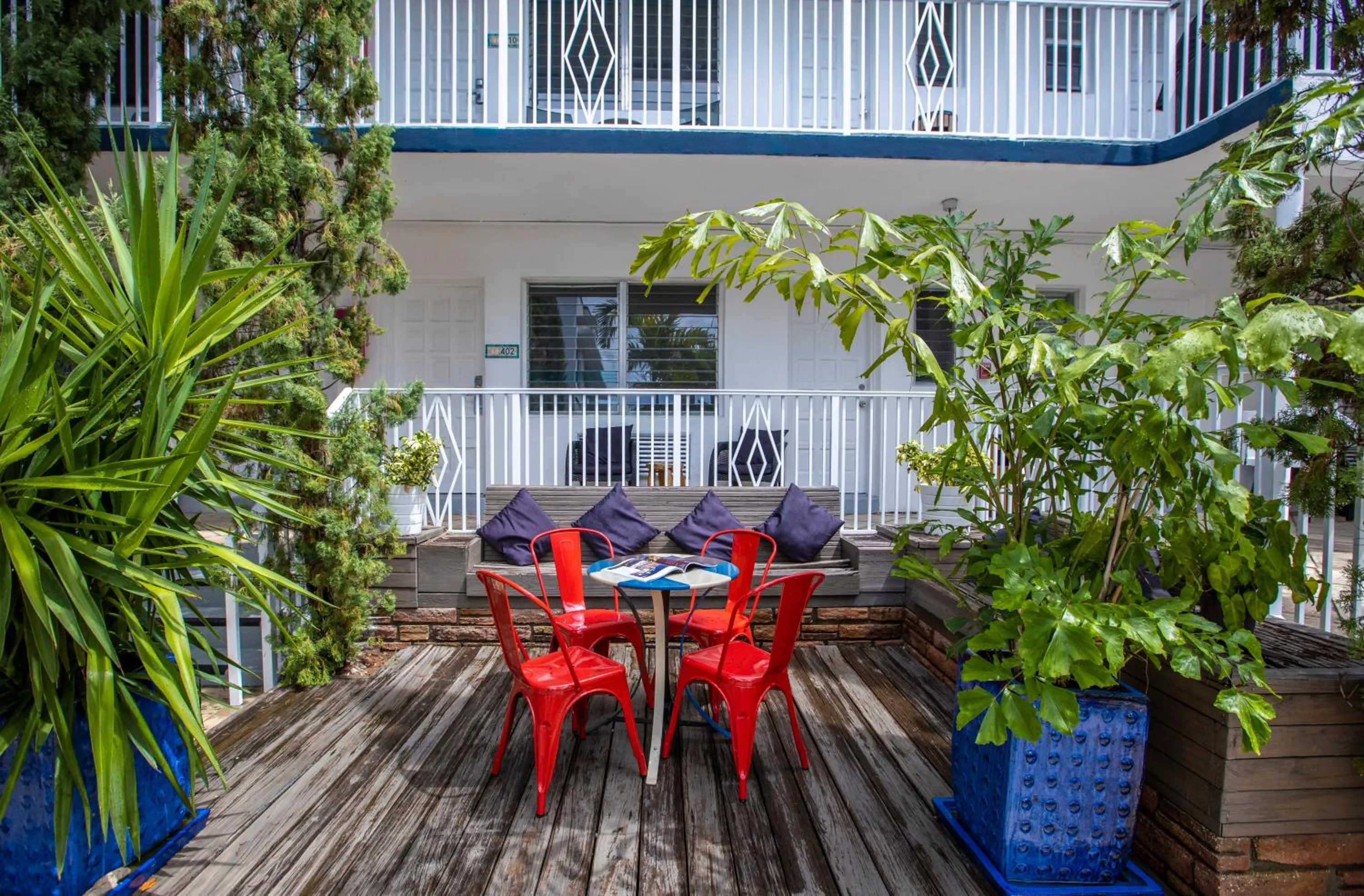 Patio in Beachside All Suites Hotel