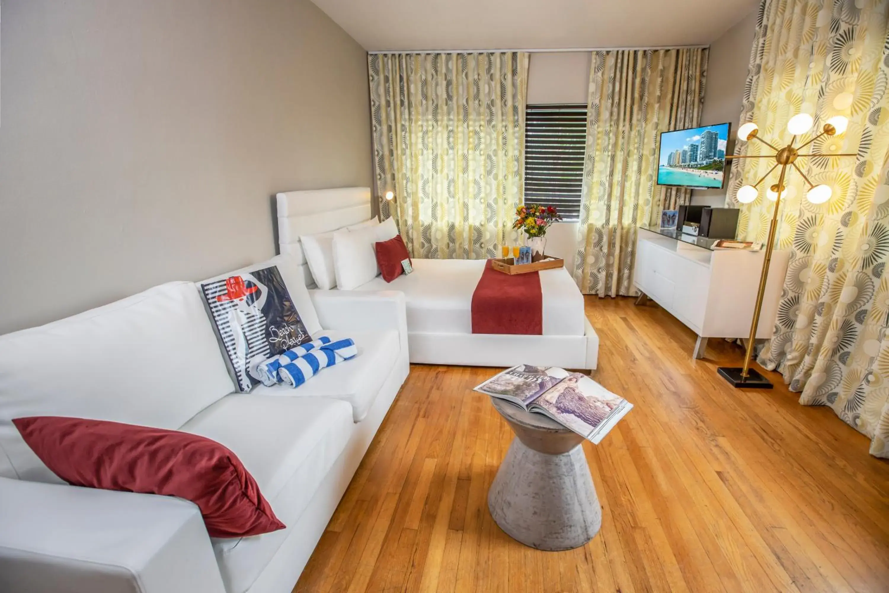 Bed in Beachside All Suites Hotel Bed in Beachside All Suites Hotel