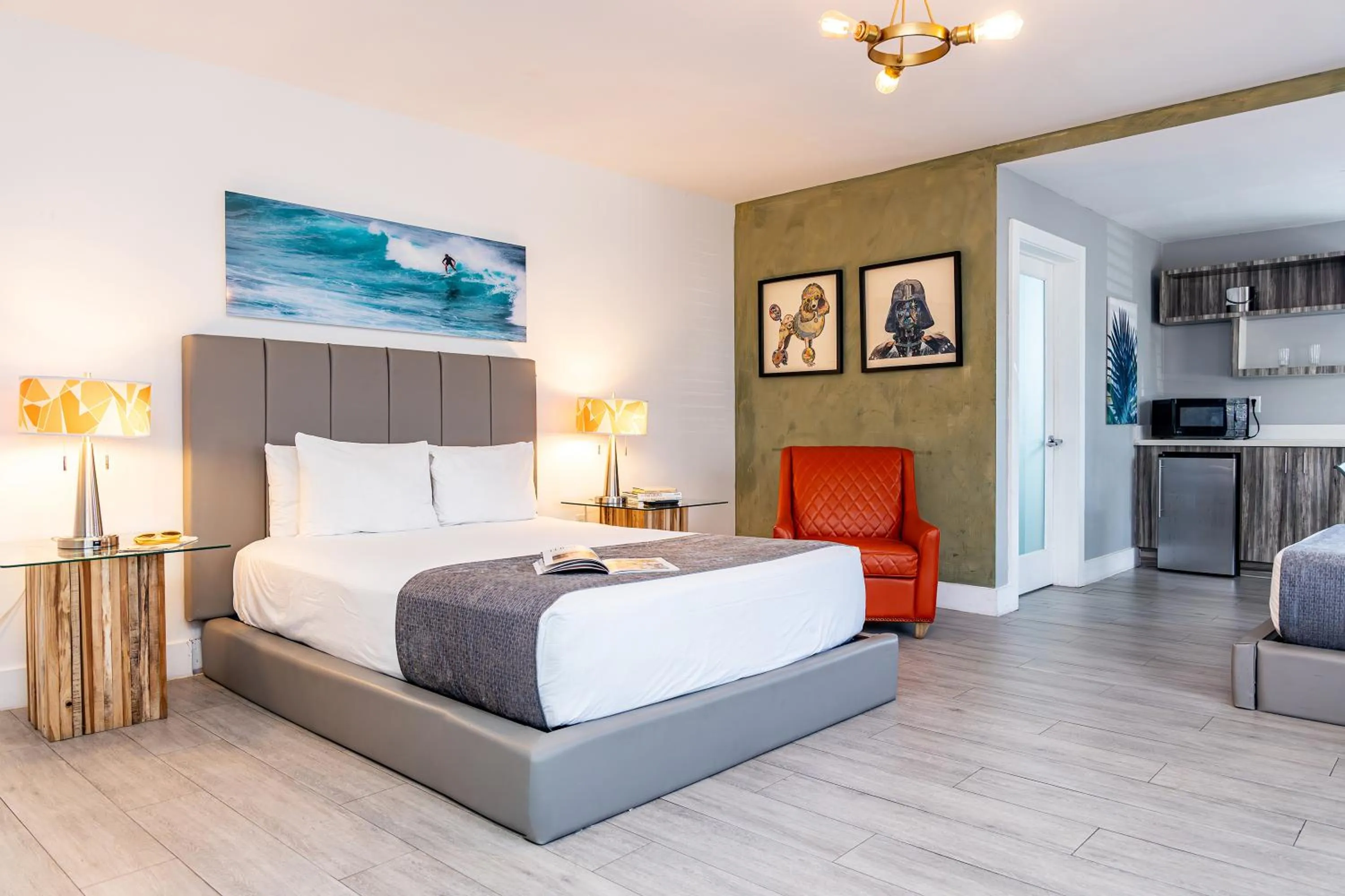 Bed in Beachside All Suites Hotel