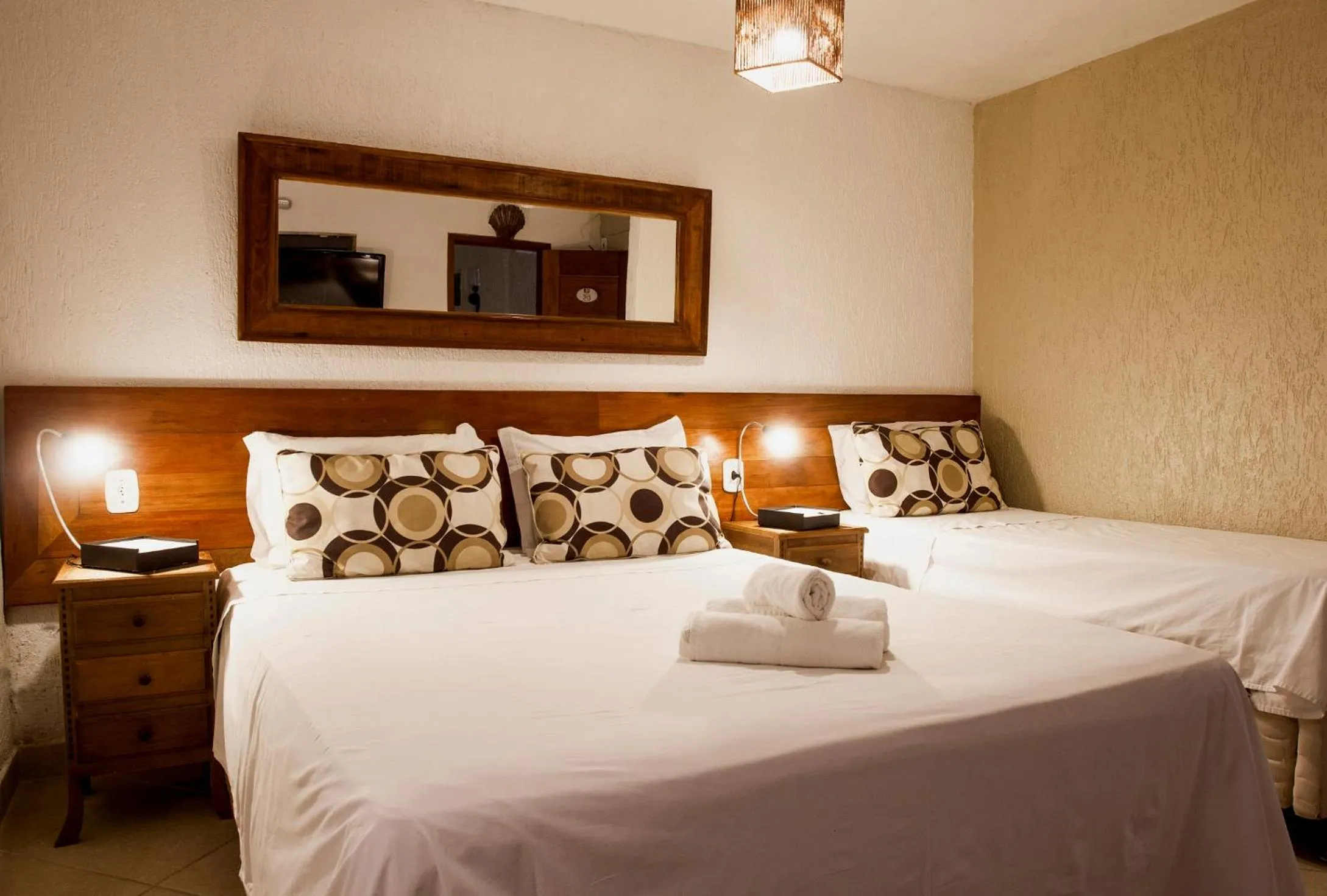 Bed in Pousada Praia João Fernandes