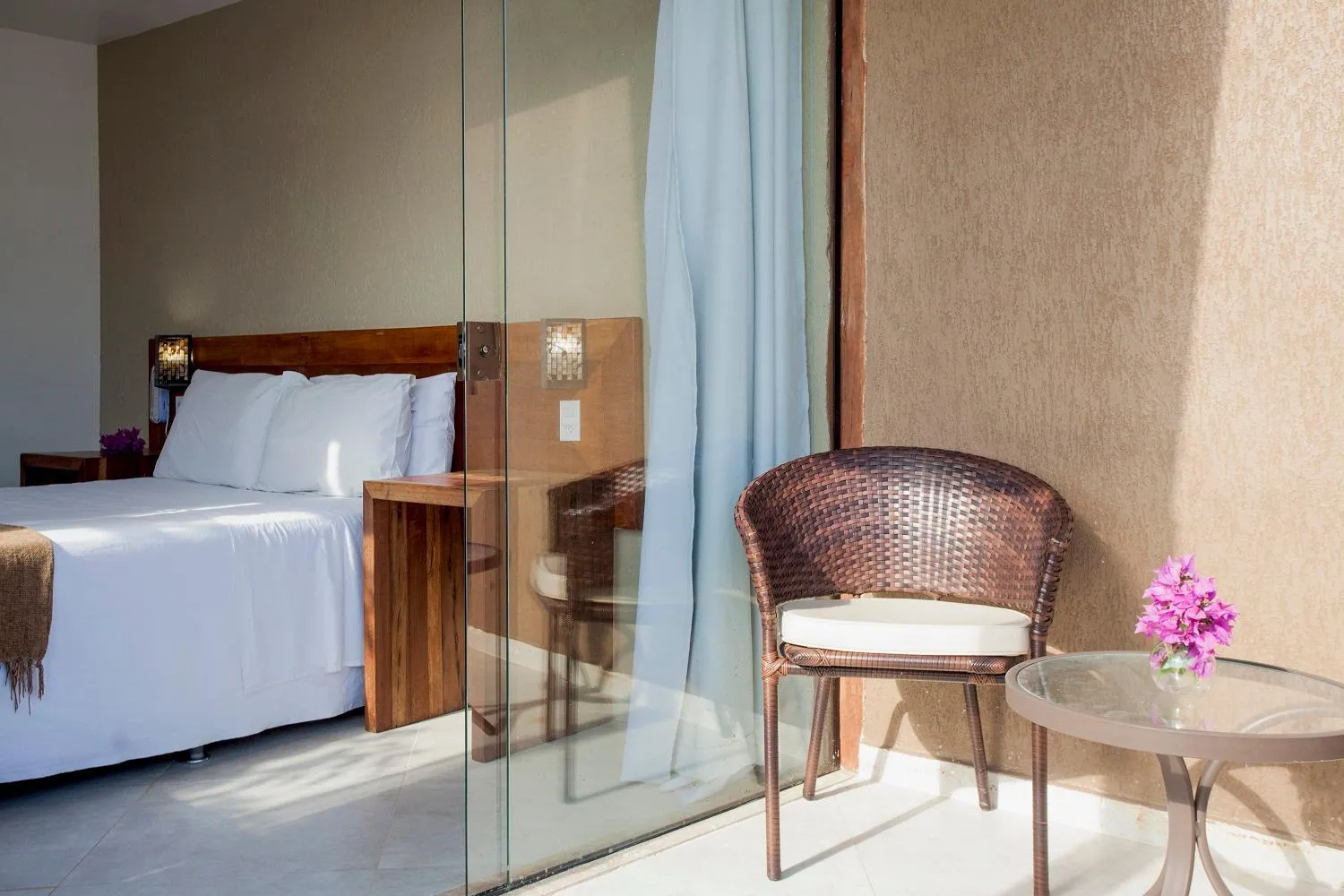 Bed in Pousada Praia João Fernandes