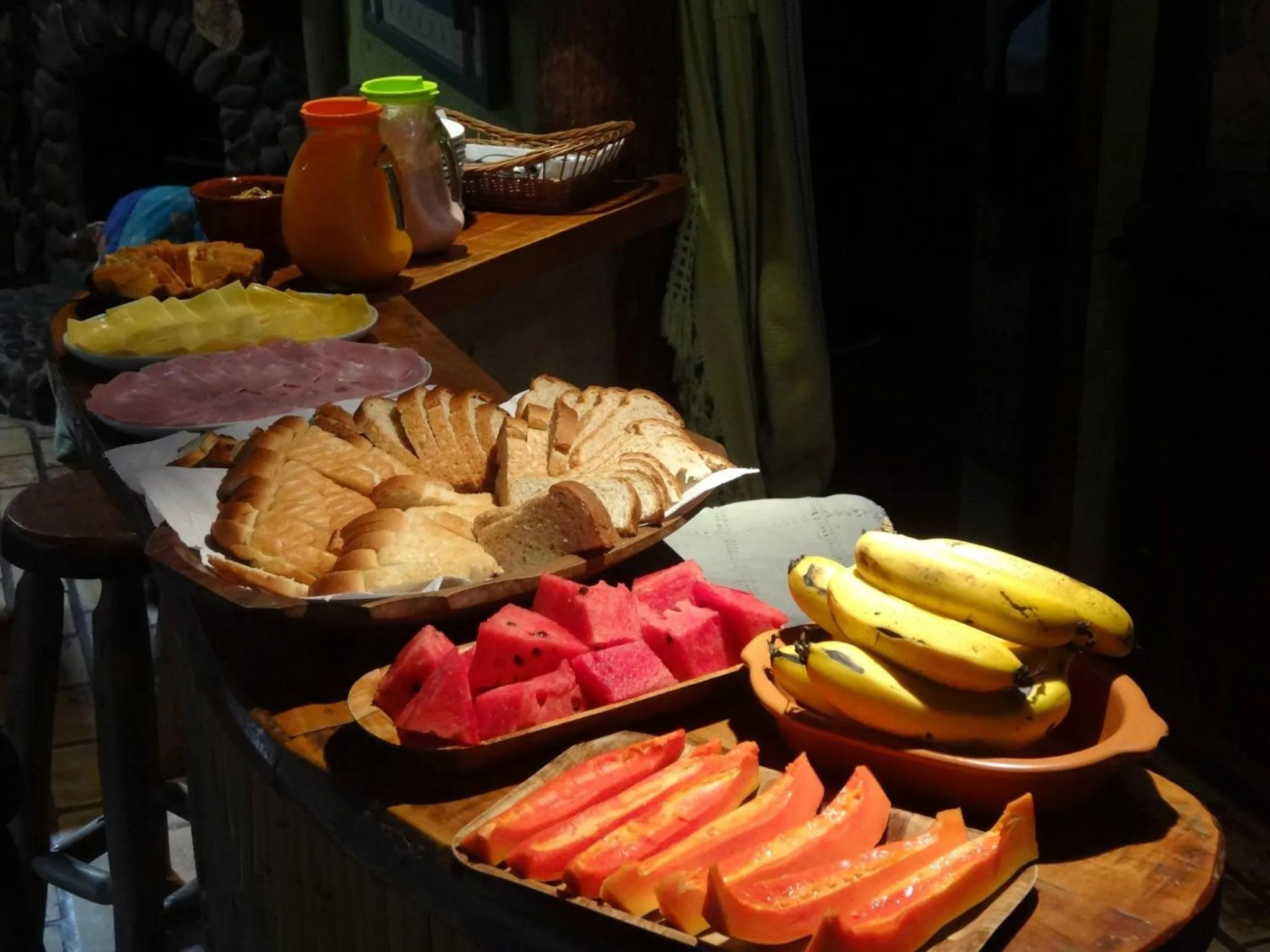 Food and drinks in Pousada Kalua Praia