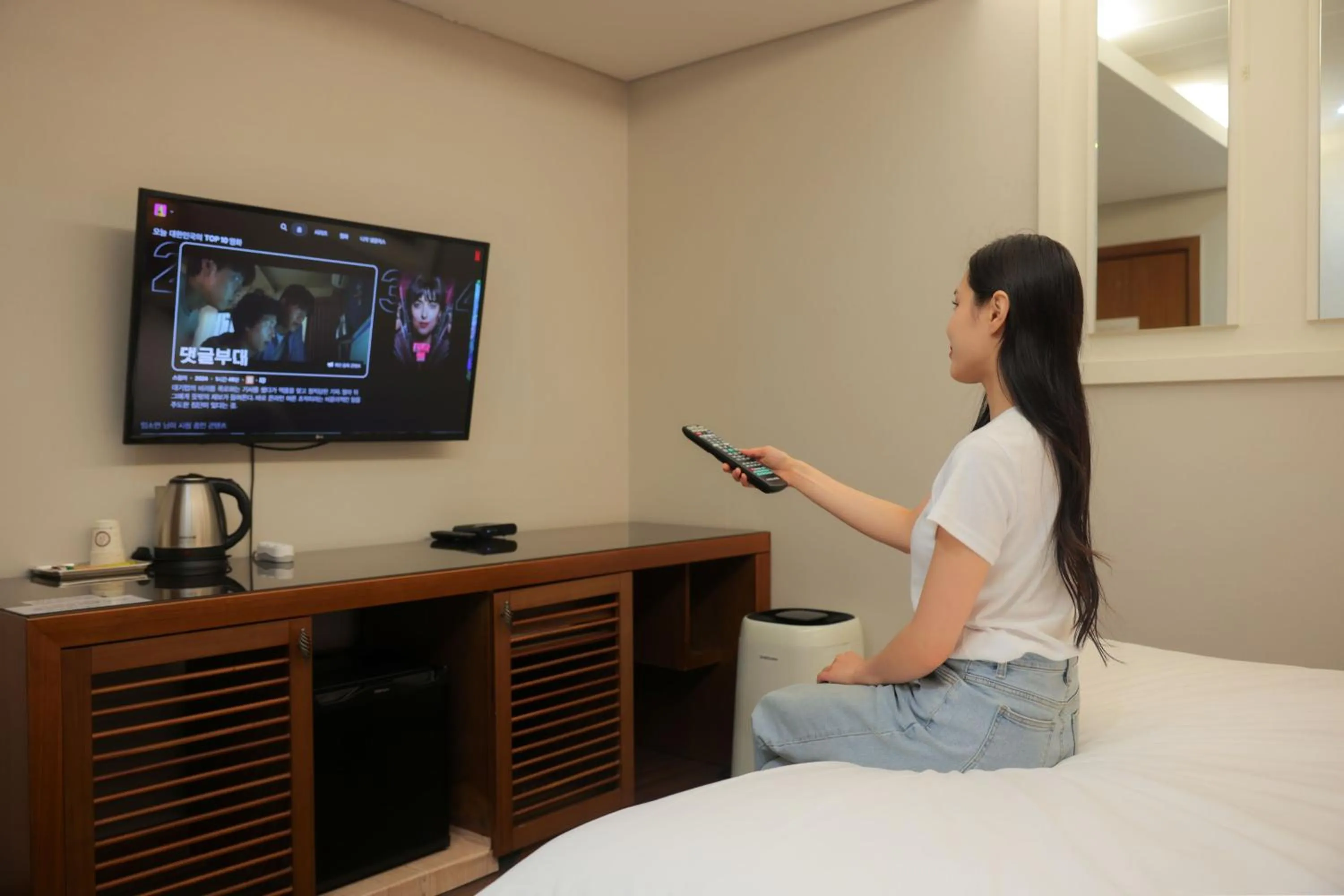 Bed in New Day Hotel Gangnam