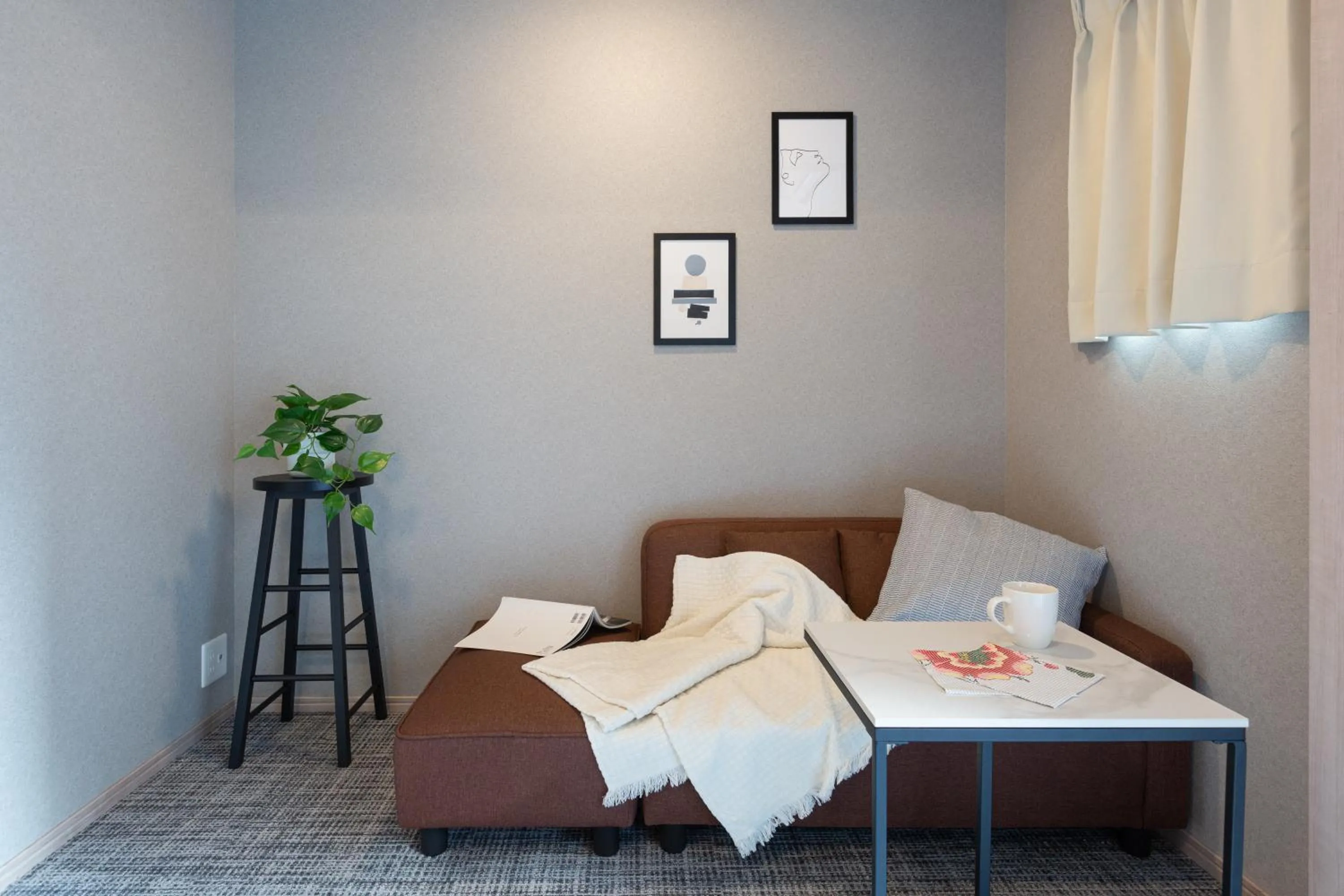 Bed in Residence Hotel Hakata Minoshima