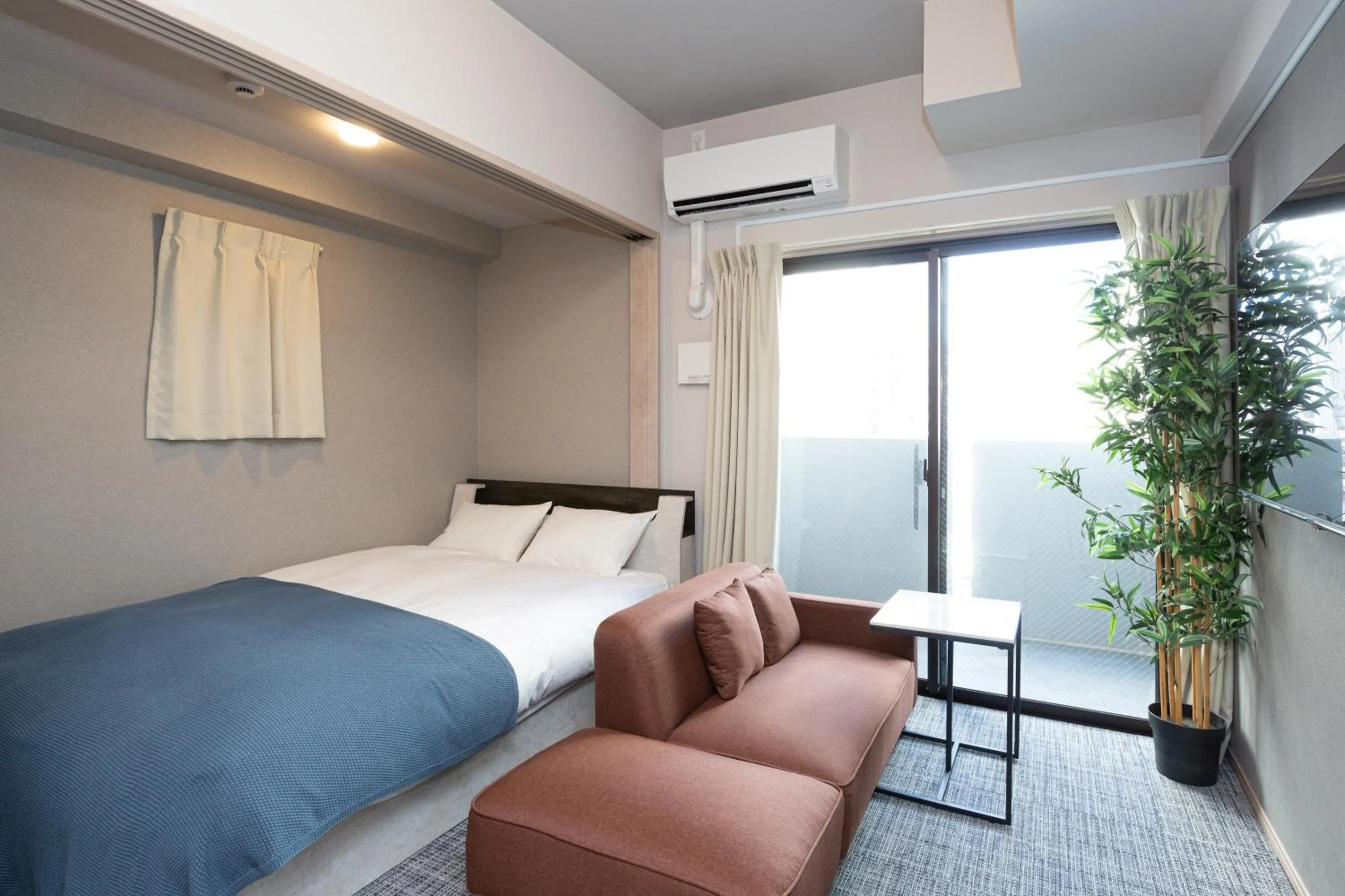 Bed in Residence Hotel Hakata Minoshima