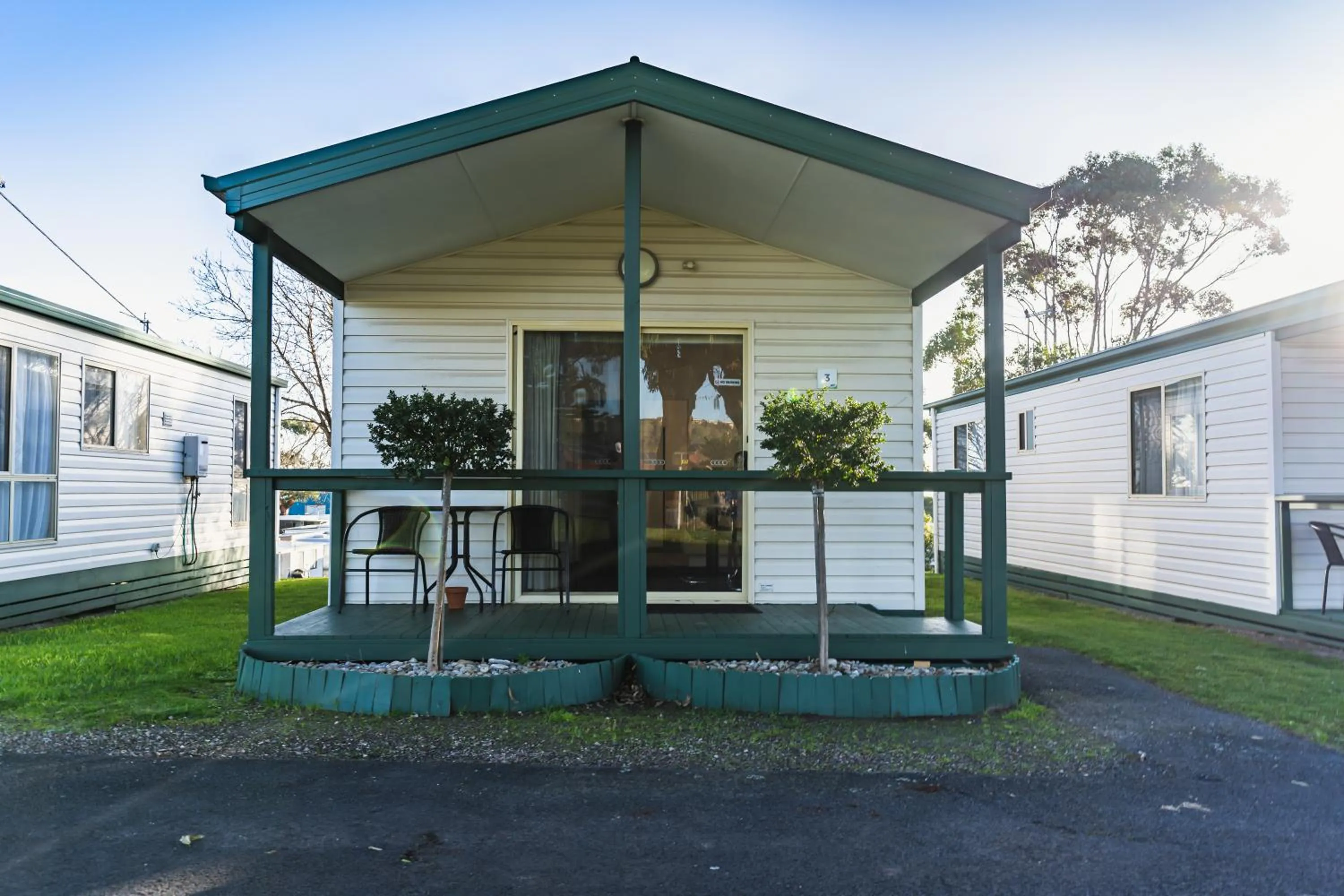 Patio in BIG4 Tassie Getaway Park Ulverstone