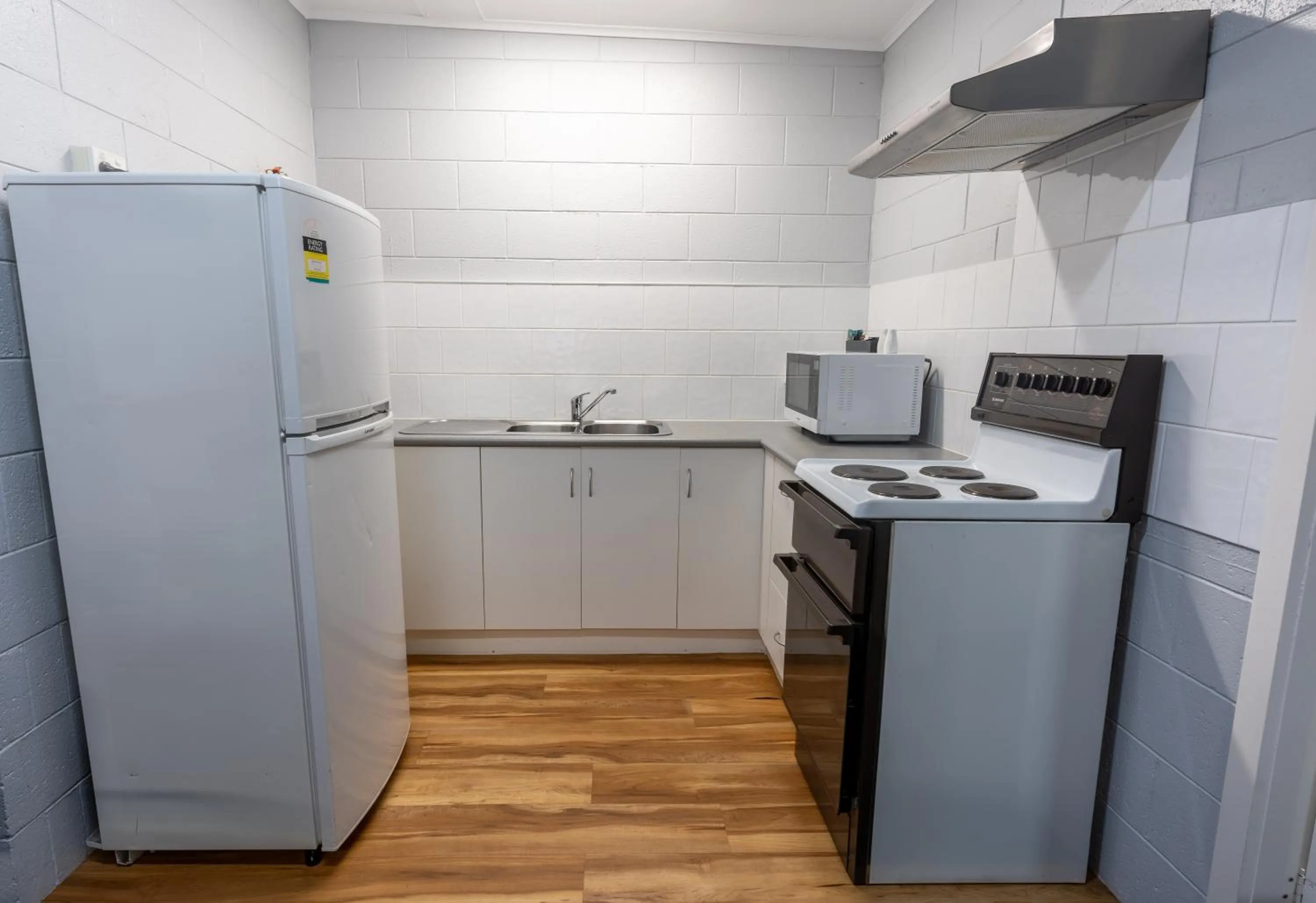 kitchen in BIG4 Tassie Getaway Park Ulverstone