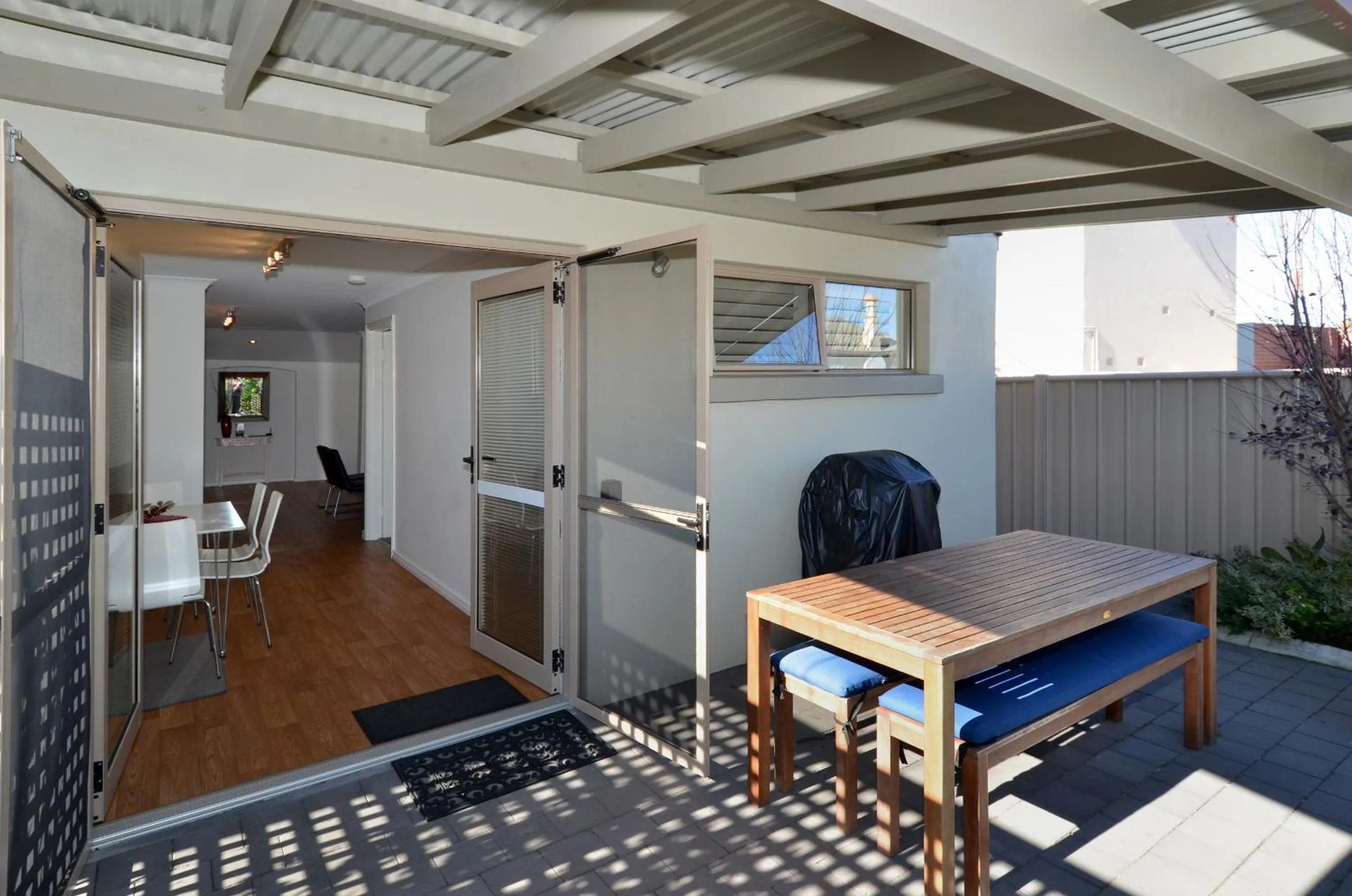 Patio in Albany Central Apartments