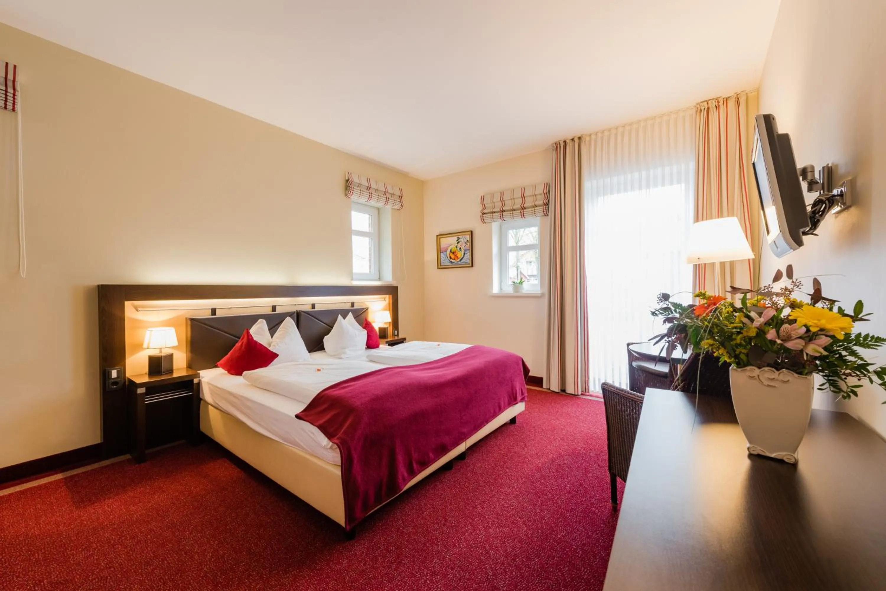 Photo of the whole room, Bed in Hotel am Fischerhafen