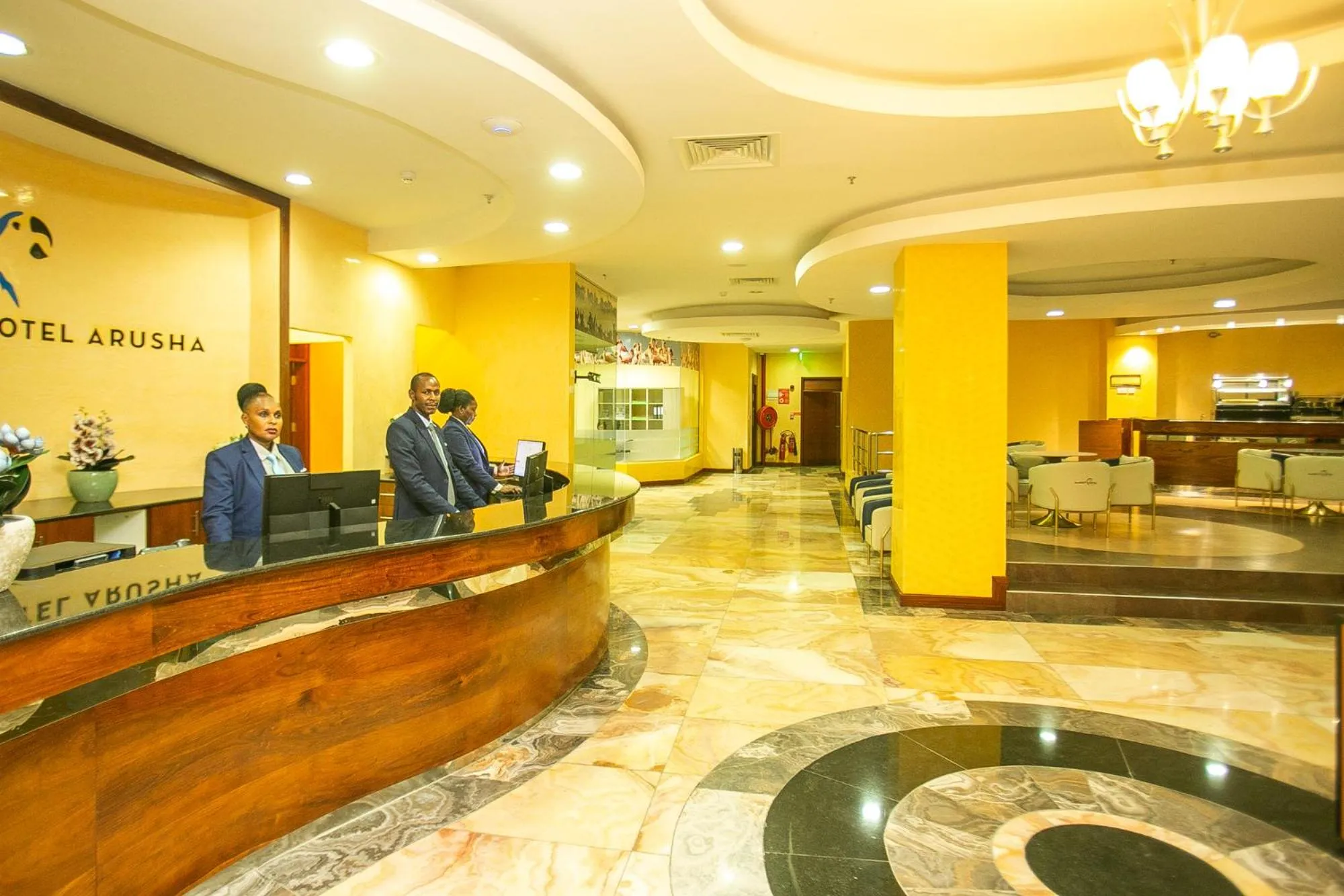 Staff in Parrot Hotel Arusha