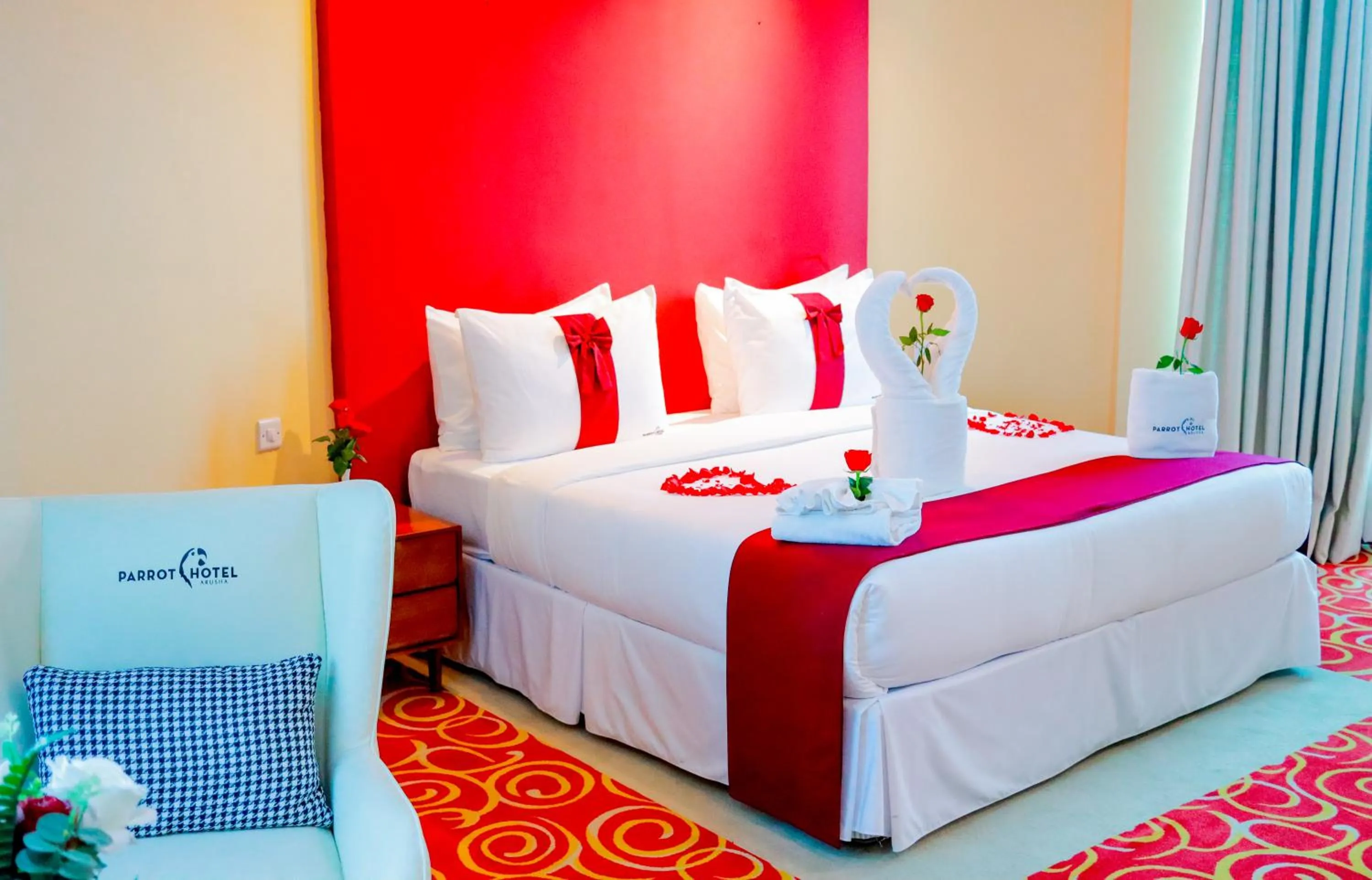 wedding, Bed in Parrot Hotel Arusha