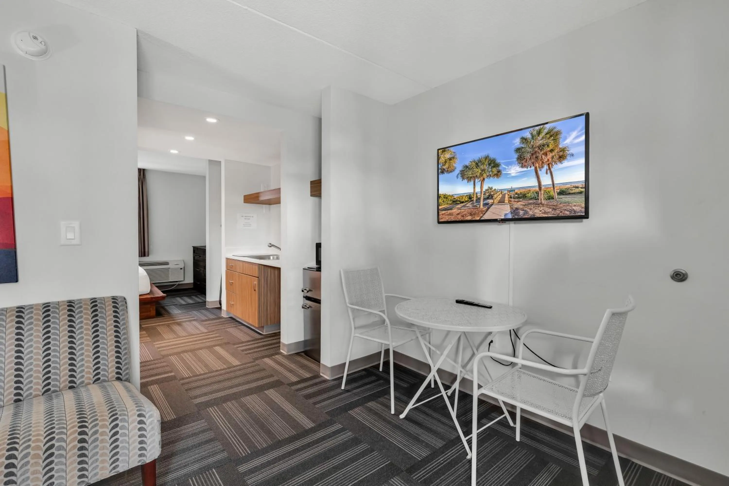 Seating area in Holiday Shores Myrtle Beach