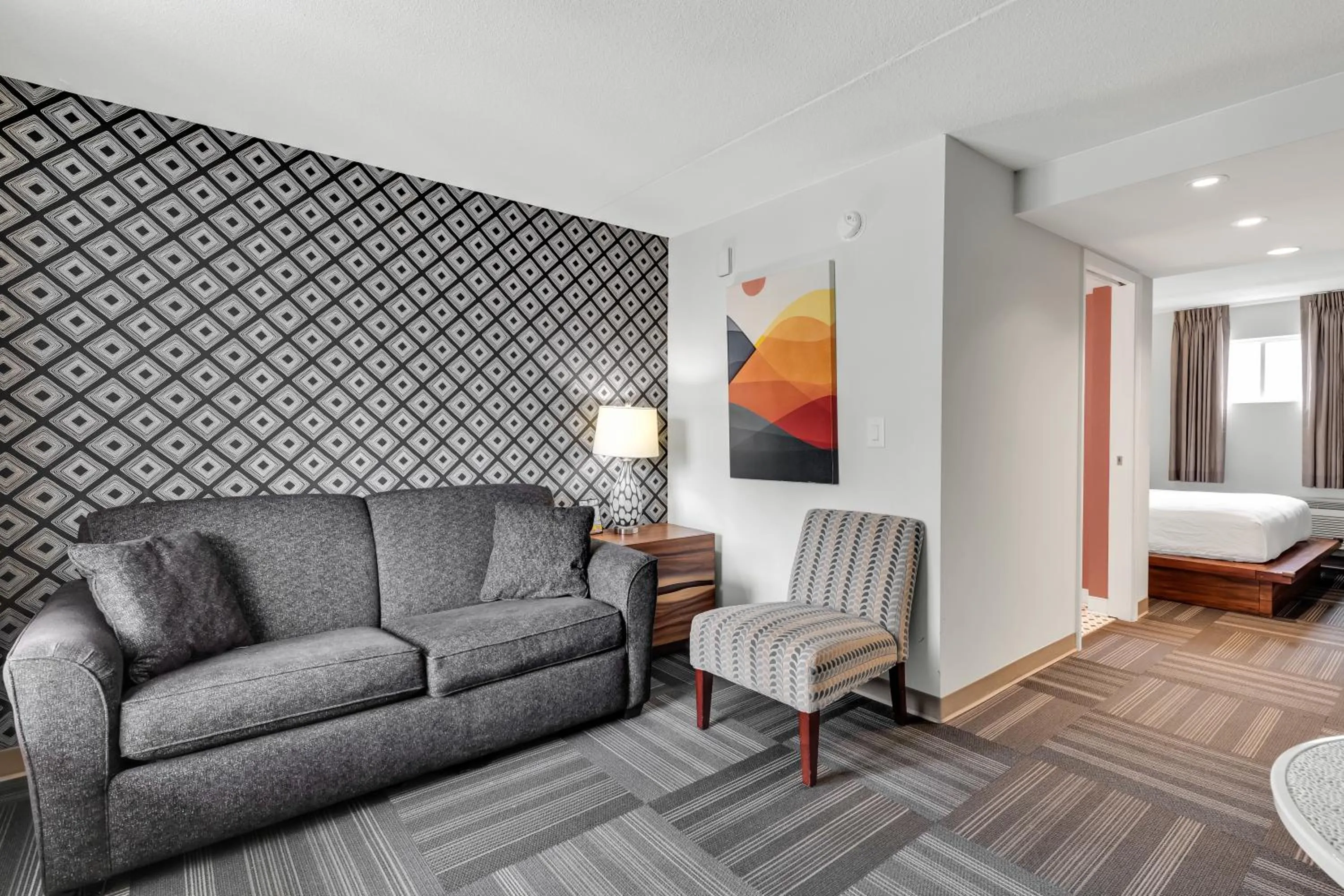 Seating area, Bed in Holiday Shores Myrtle Beach