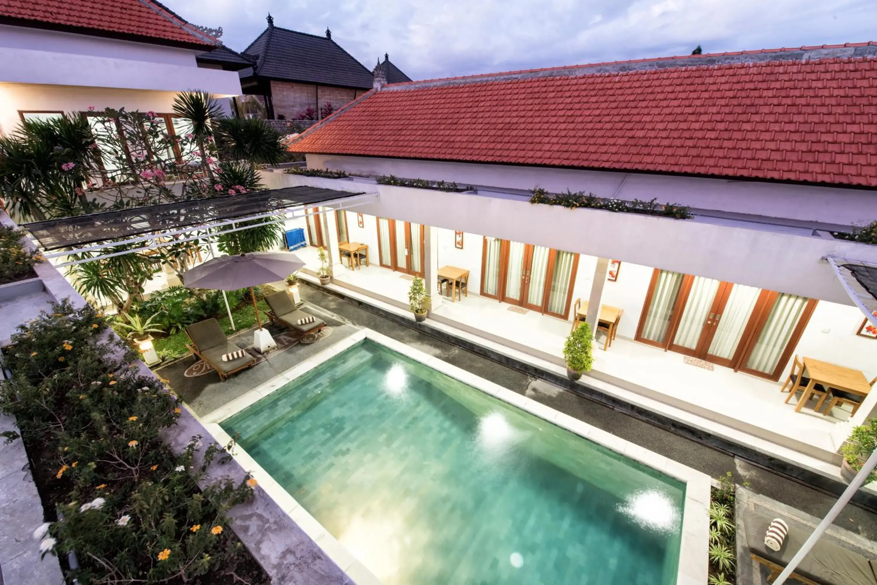 Pool view in Anggie Stay Pool view in Anggie Stay