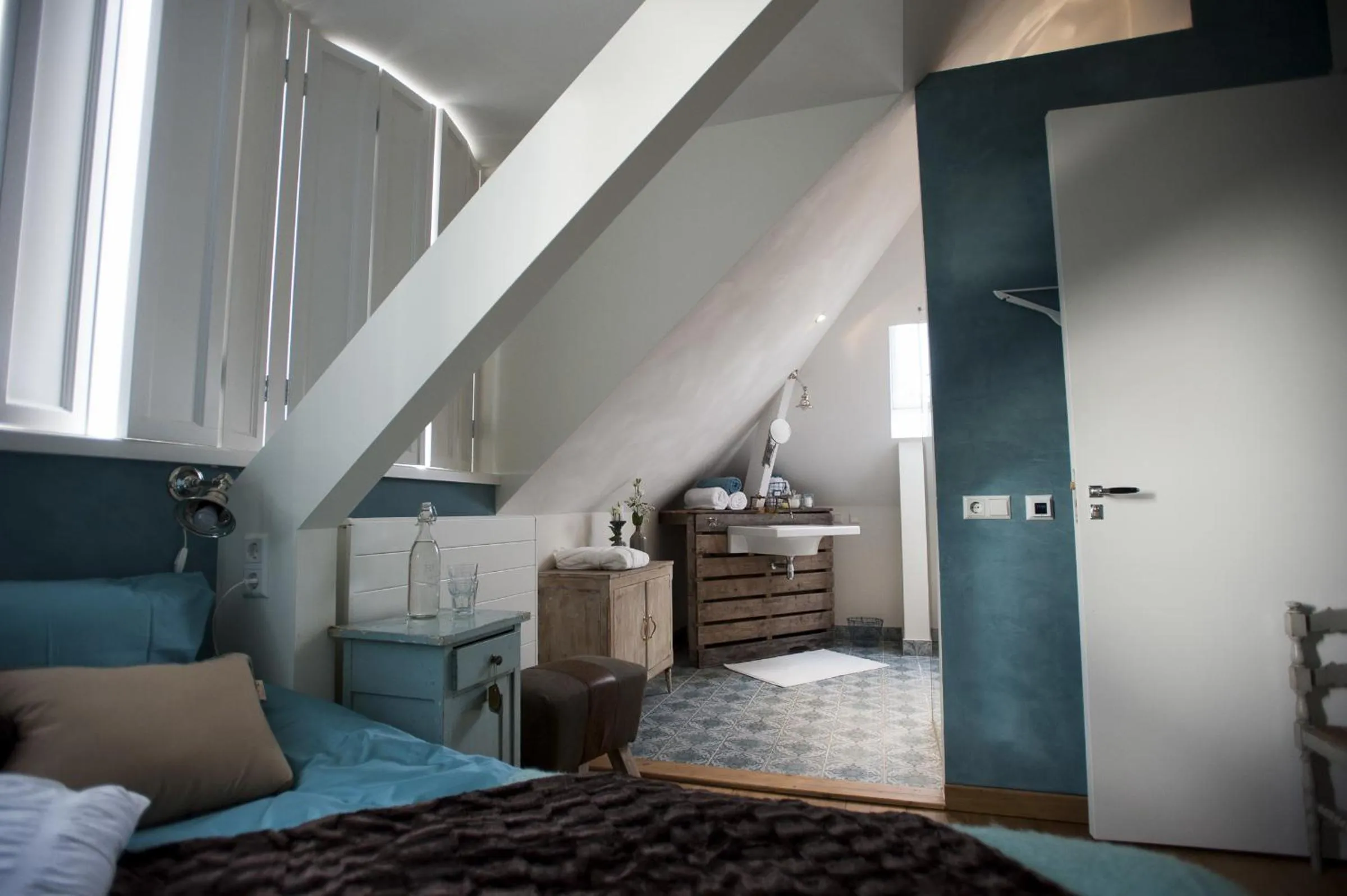 Decorative detail, Bed in Boutique B&B Villa Heidetuin