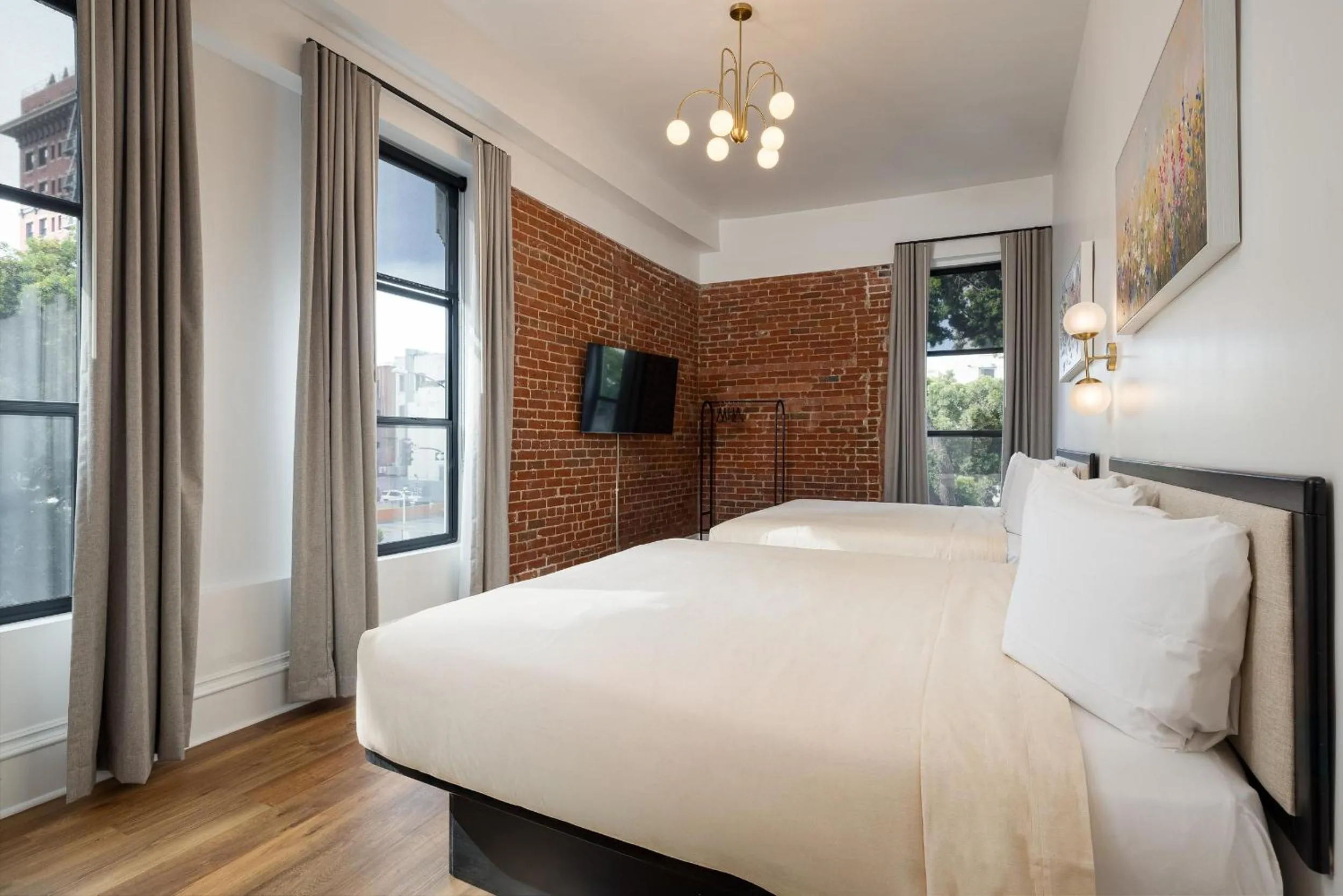 Photo of the whole room, Bed in The Beau Hotel Downtown San Diego Gaslamp Quarter