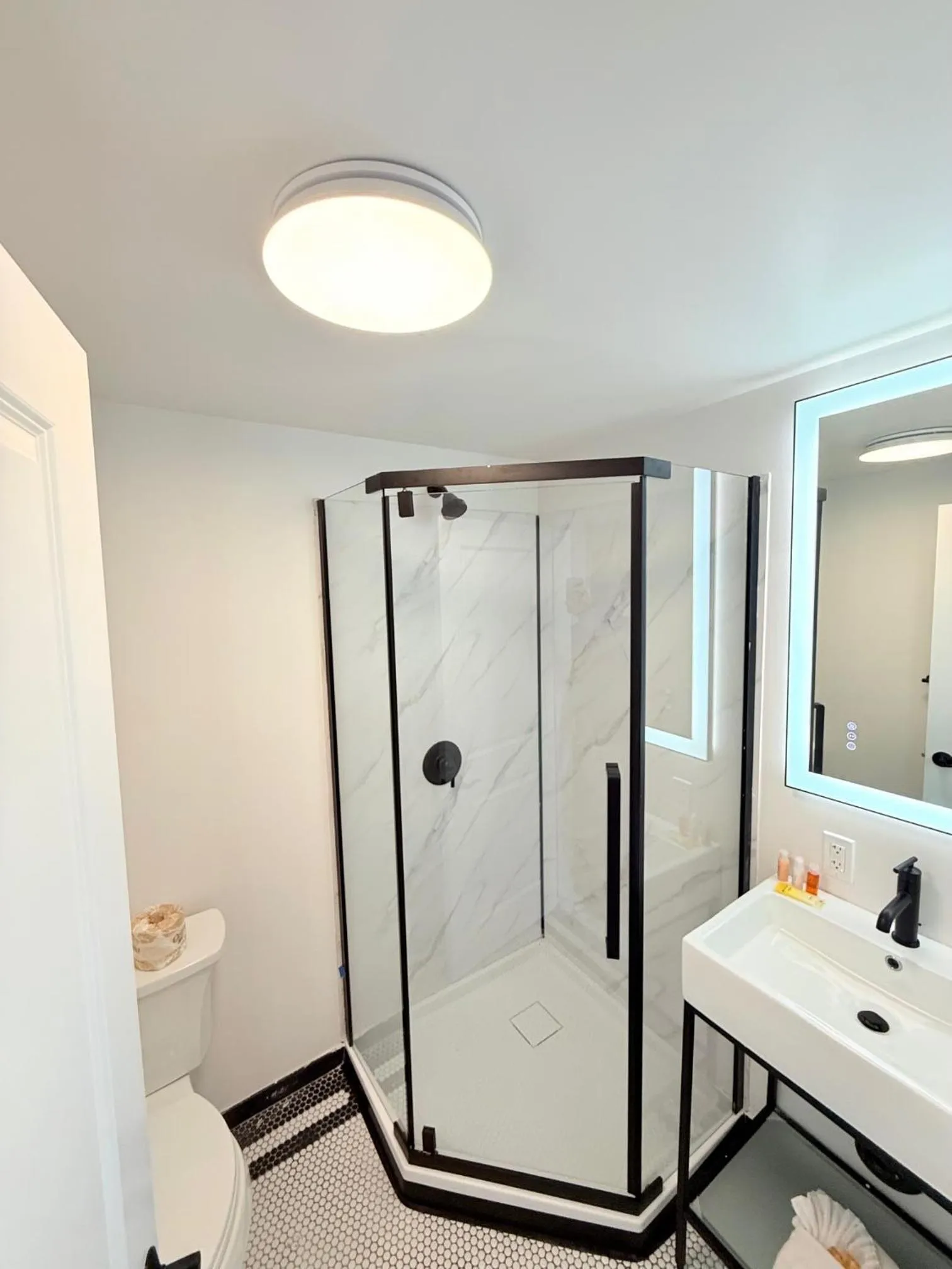 Shower in The Beau Hotel Downtown San Diego Gaslamp Quarter