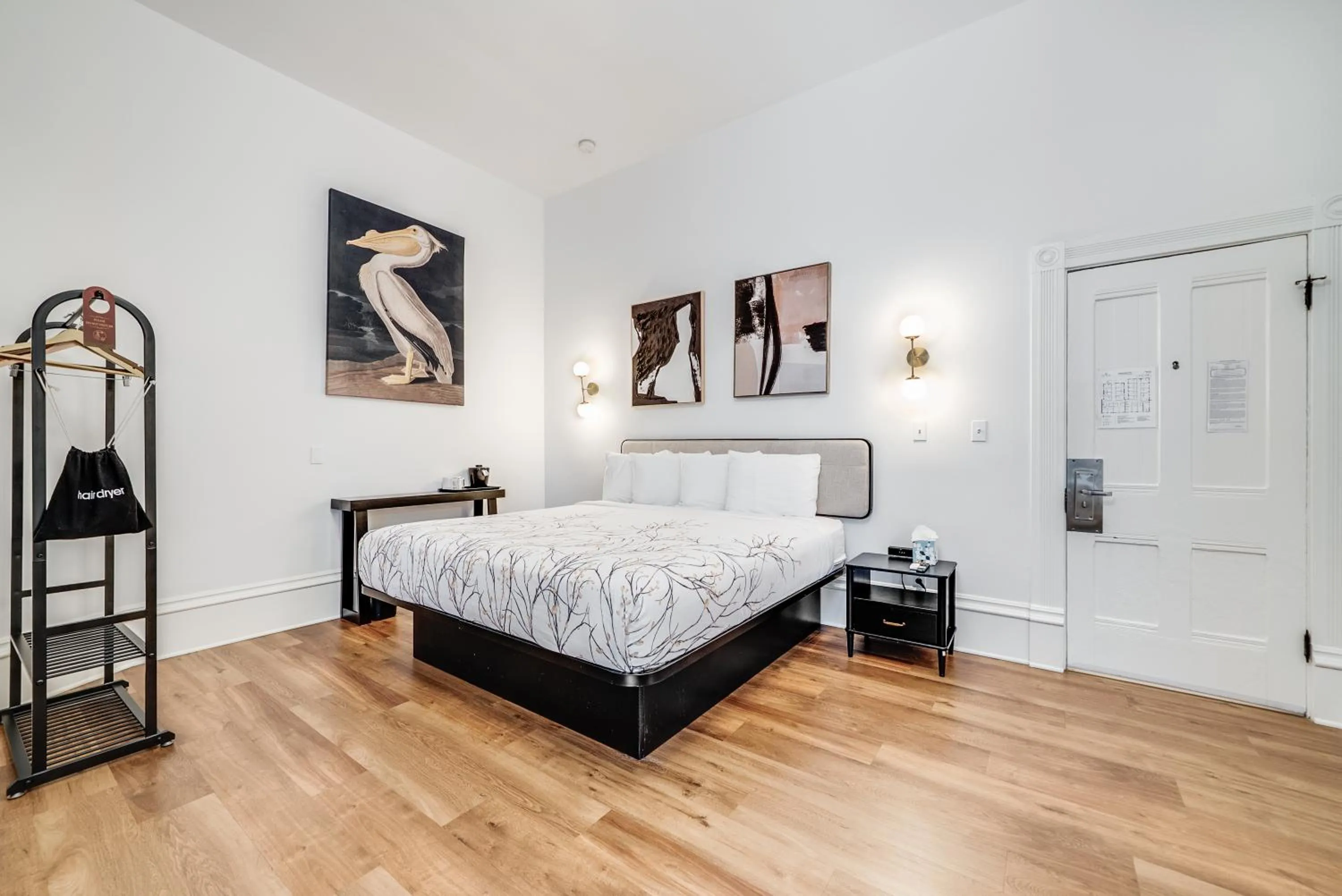 Bed in The Beau Hotel Downtown San Diego Gaslamp Quarter