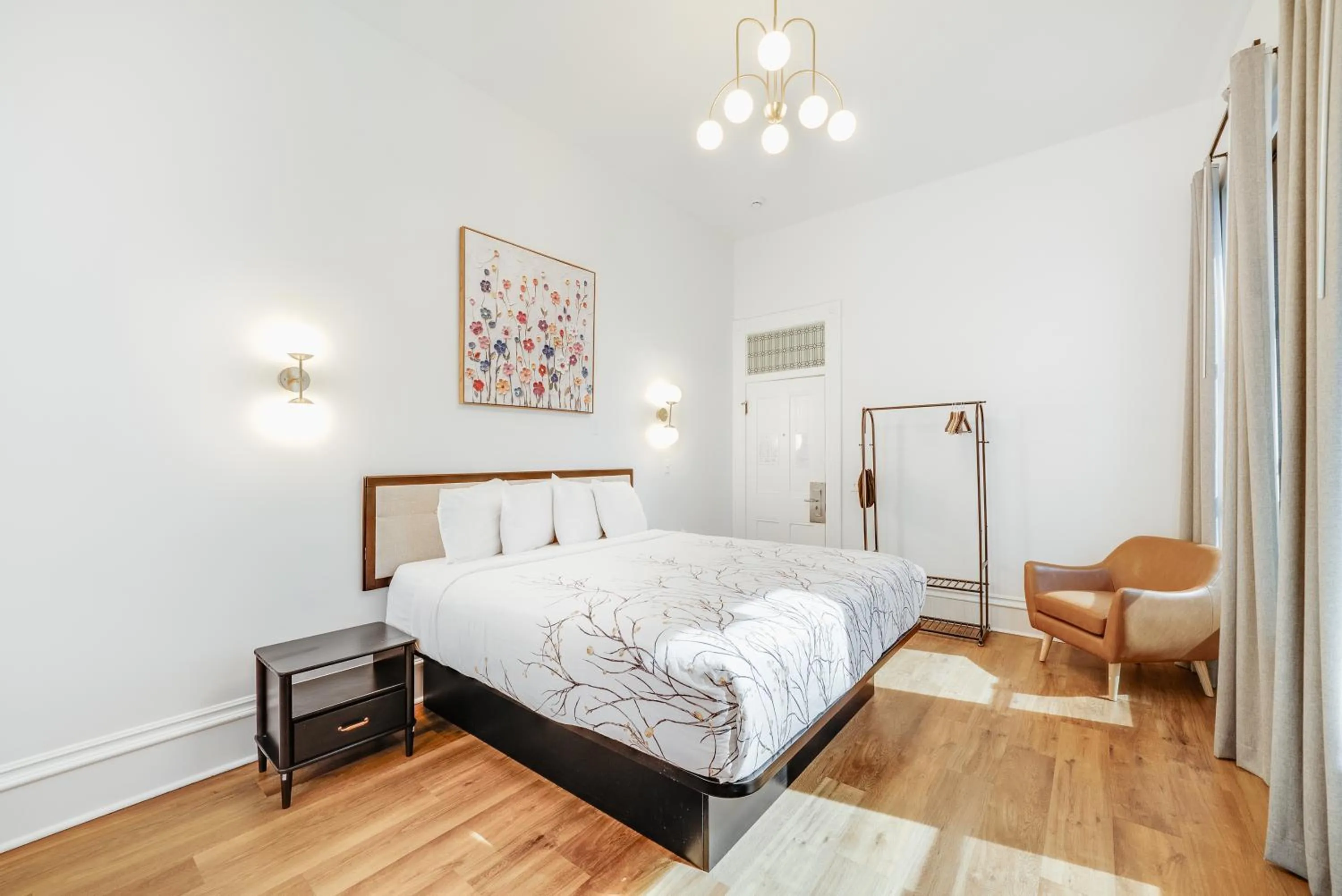 Bed in The Beau Hotel Downtown San Diego Gaslamp Quarter