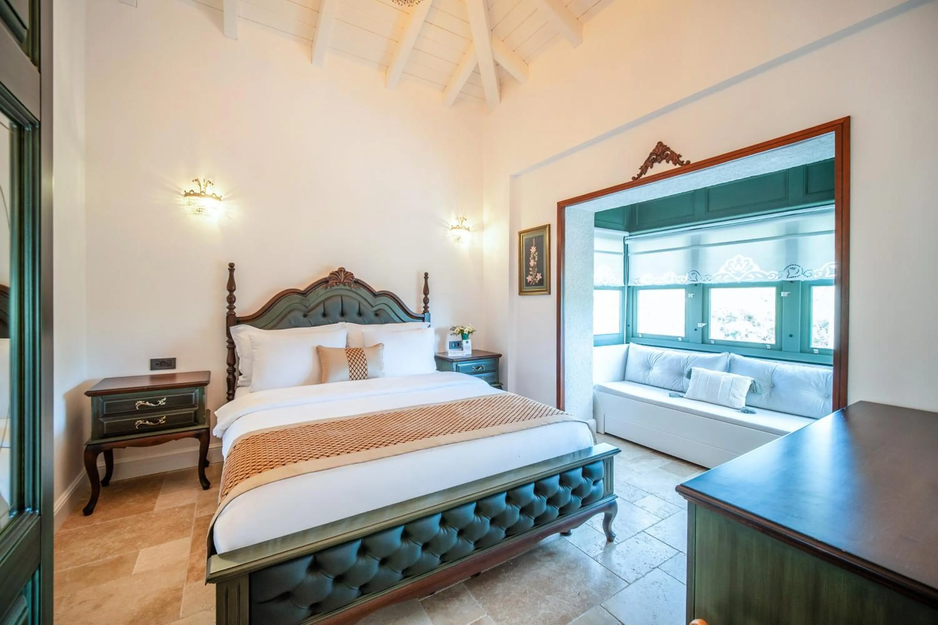 Bed in Zaena Hotel Alaçatı