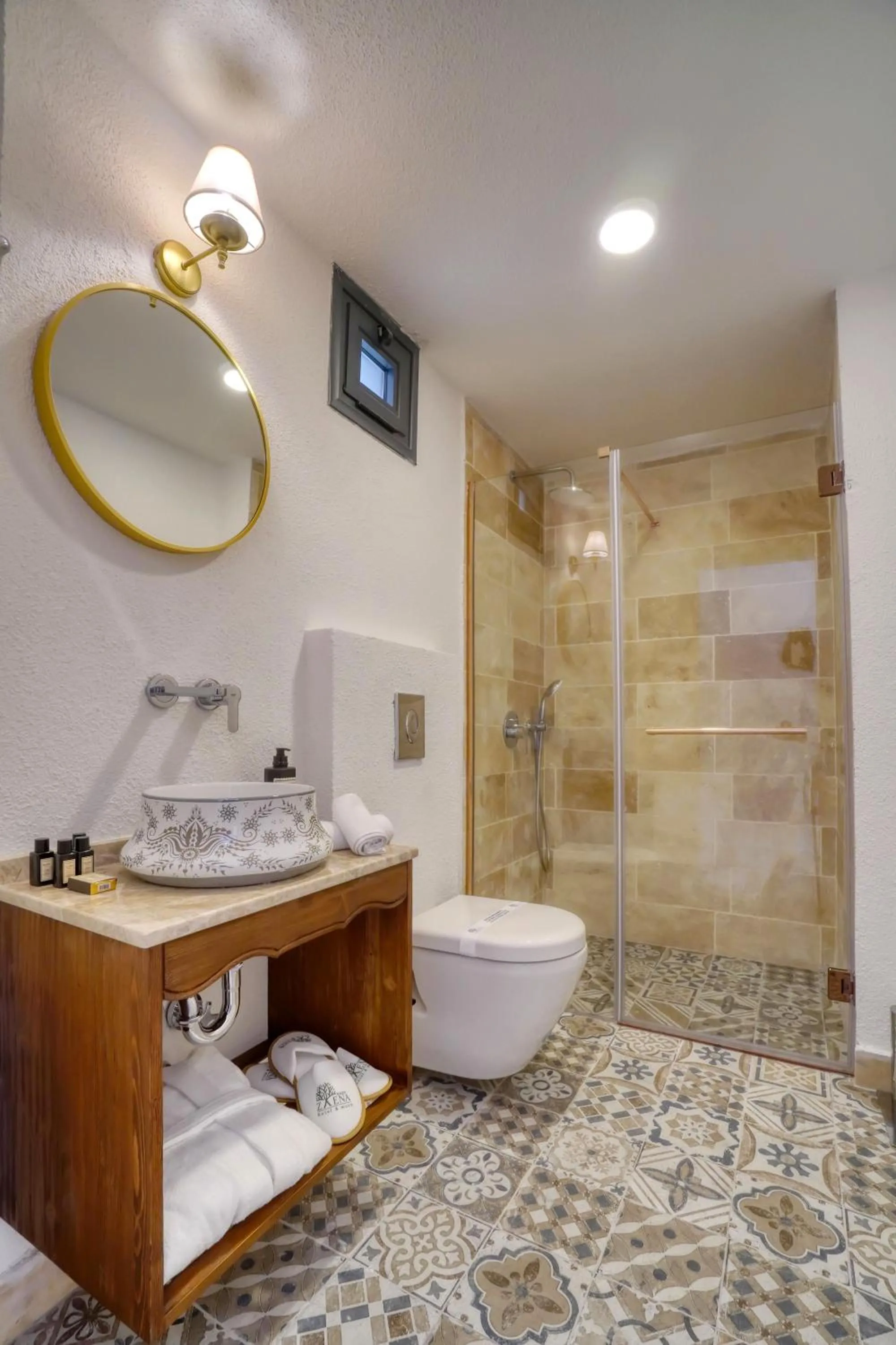 Shower in Zaena Hotel Alaçatı