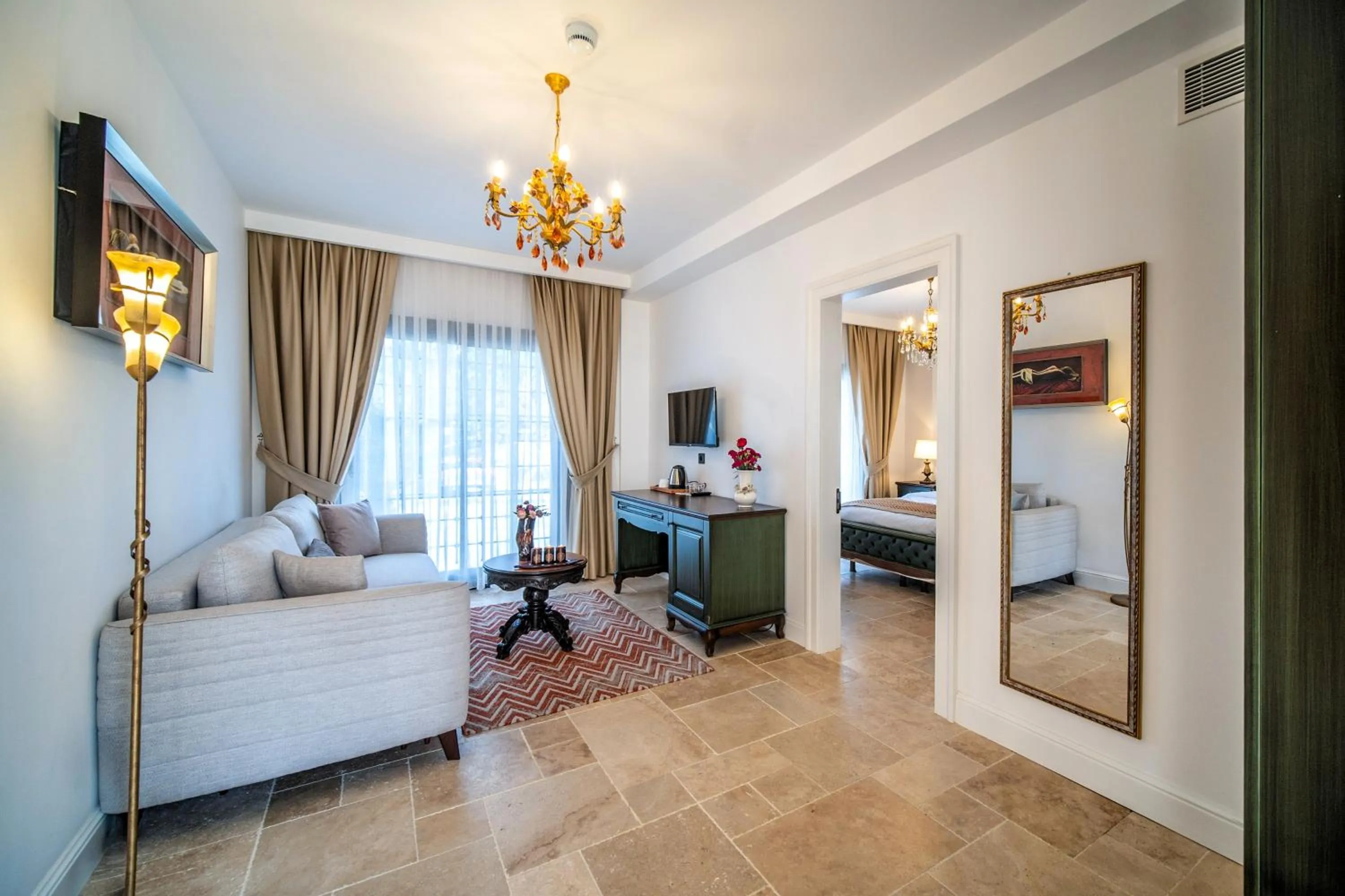 Bed in Zaena Hotel Alaçatı