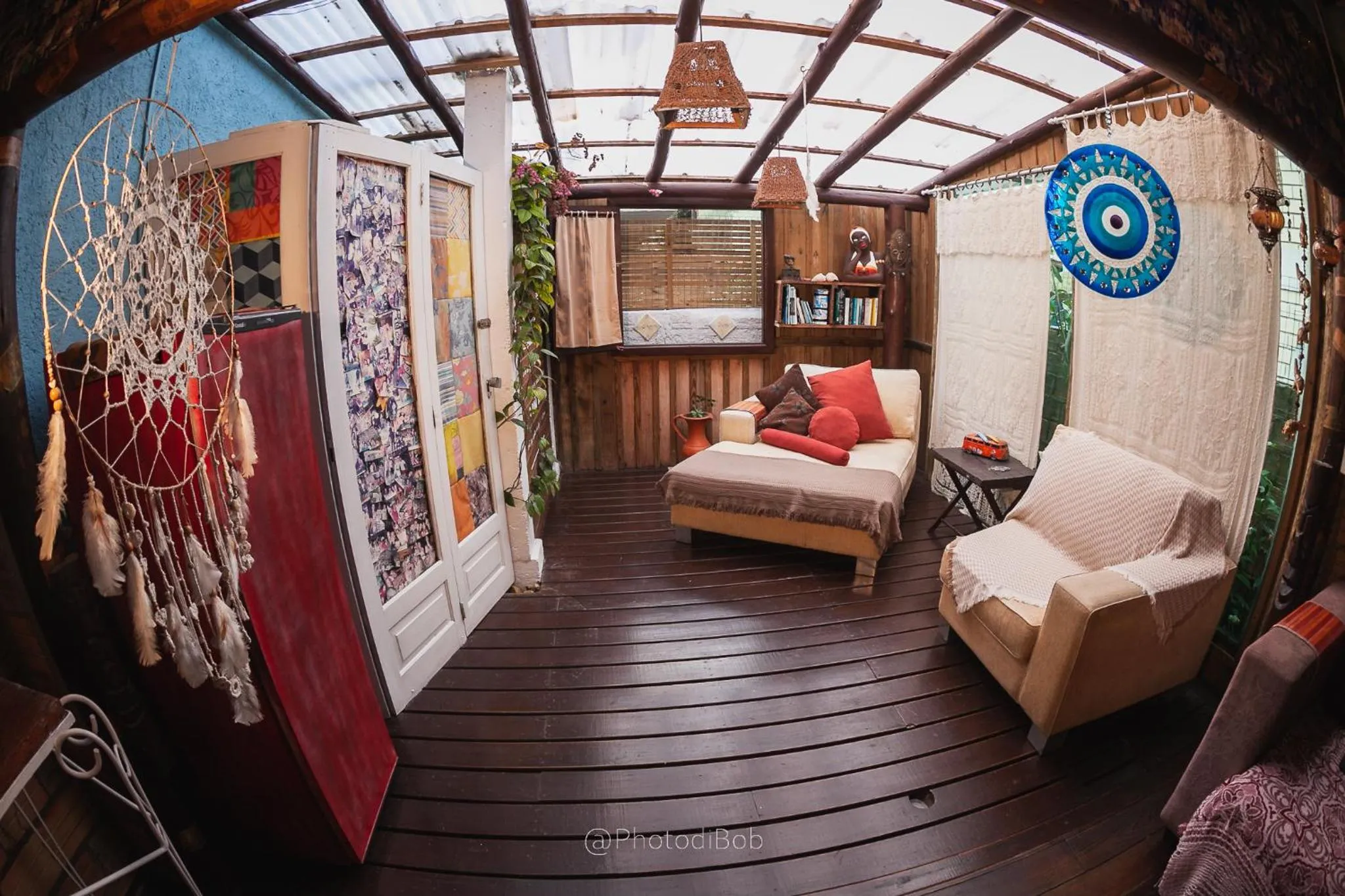 Communal lounge/ TV room in Pousada Amaravida