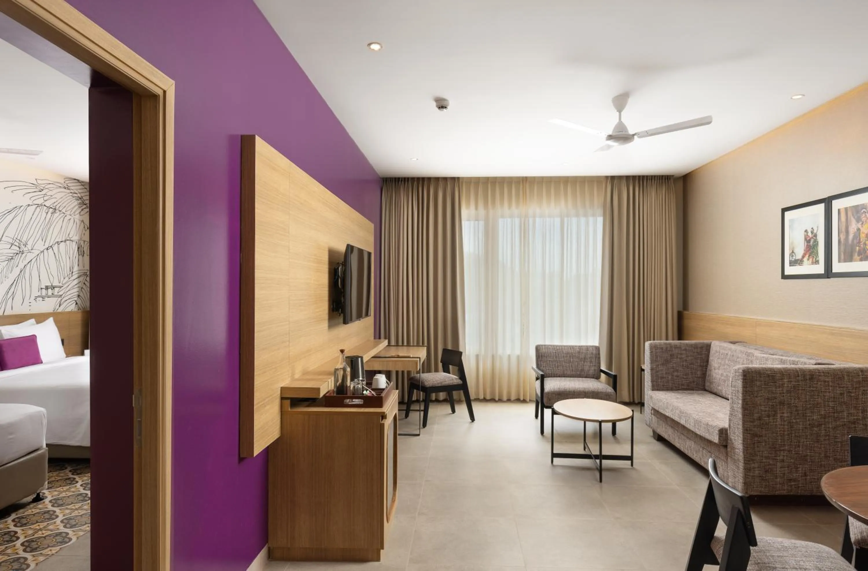 TV and multimedia, Bed in Lilac Kumbakonam